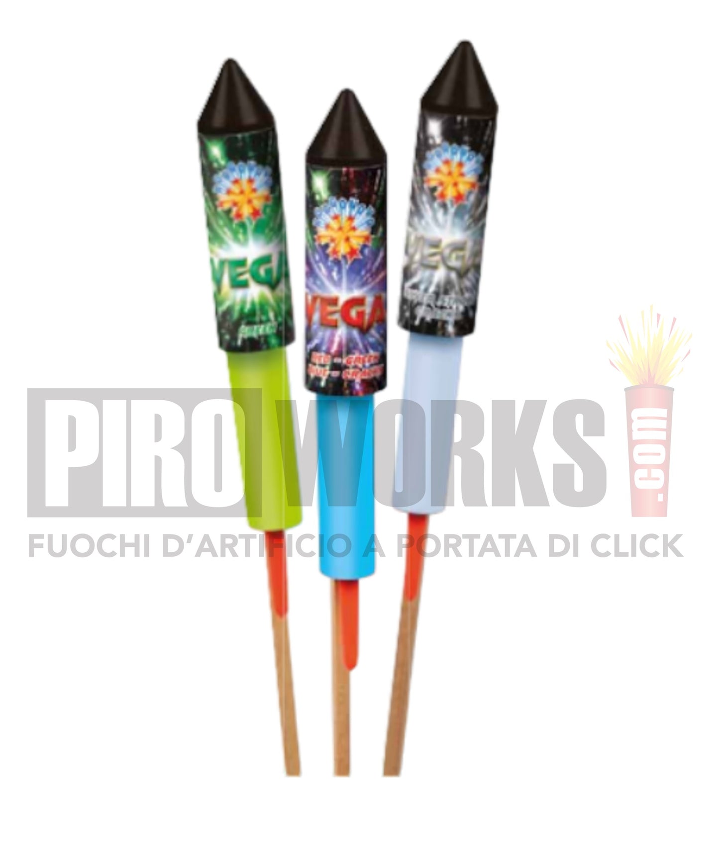 Cohetes | Borgonovo | Vega | 65cm | 3 piezas