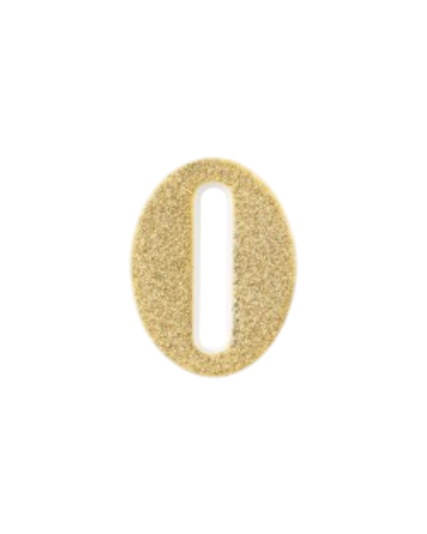 Candeline Numerali | 0-9 | Bio Glitter | Oro | 10 Cm