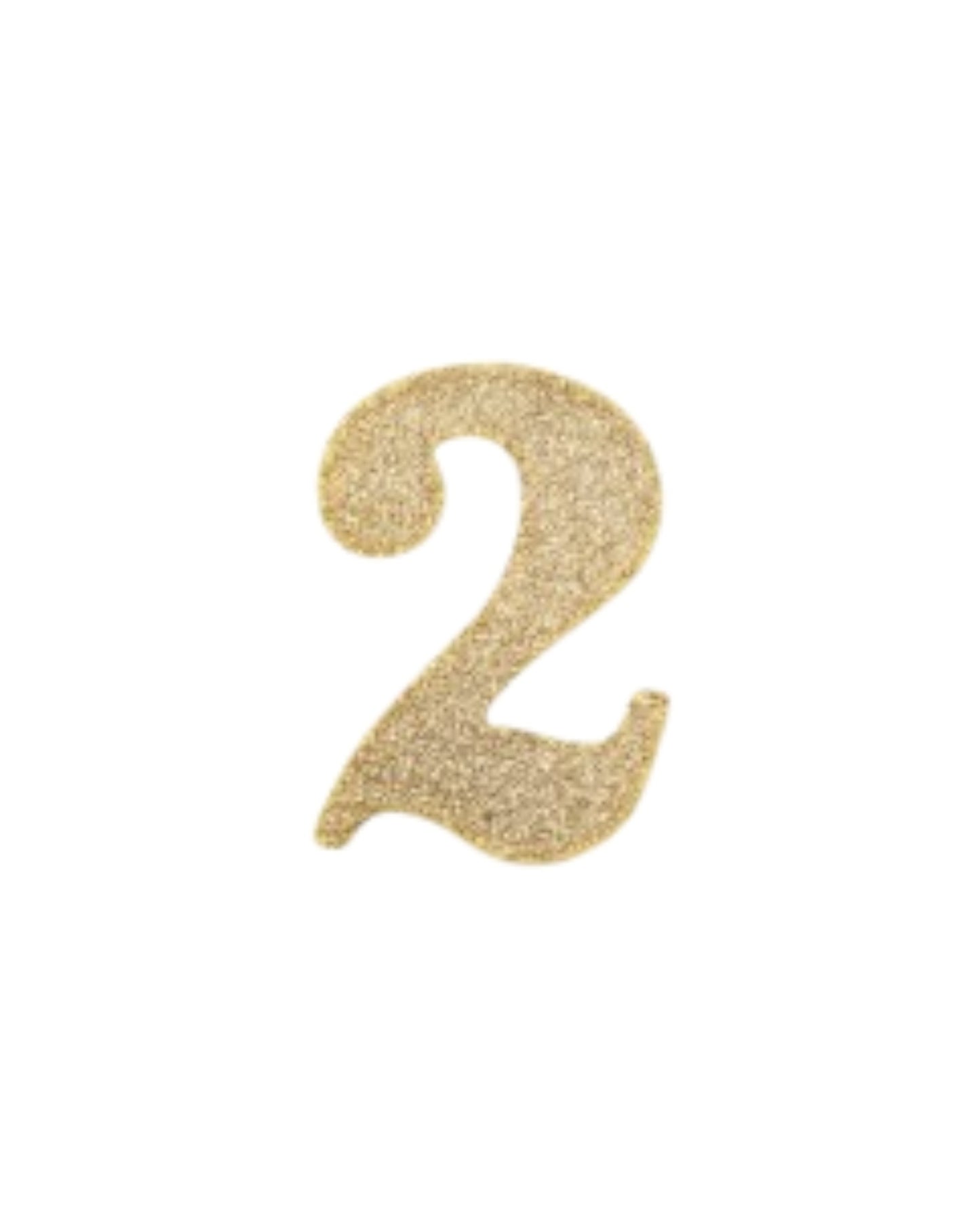 Candeline Numerali | 0-9 | Bio Glitter | Oro | 10 Cm