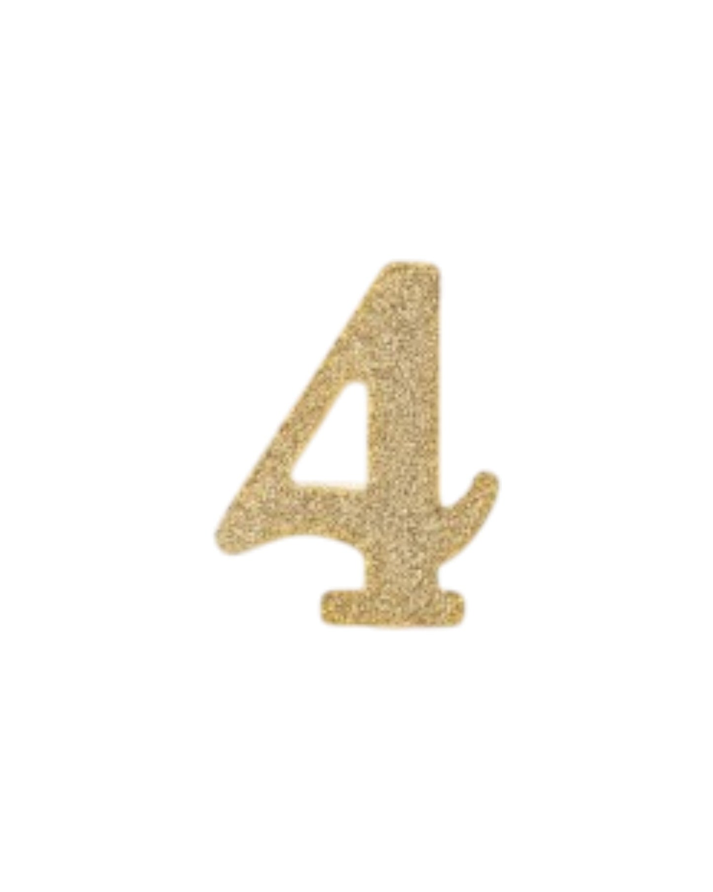 Candeline Numerali | 0-9 | Bio Glitter | Oro | 10 Cm