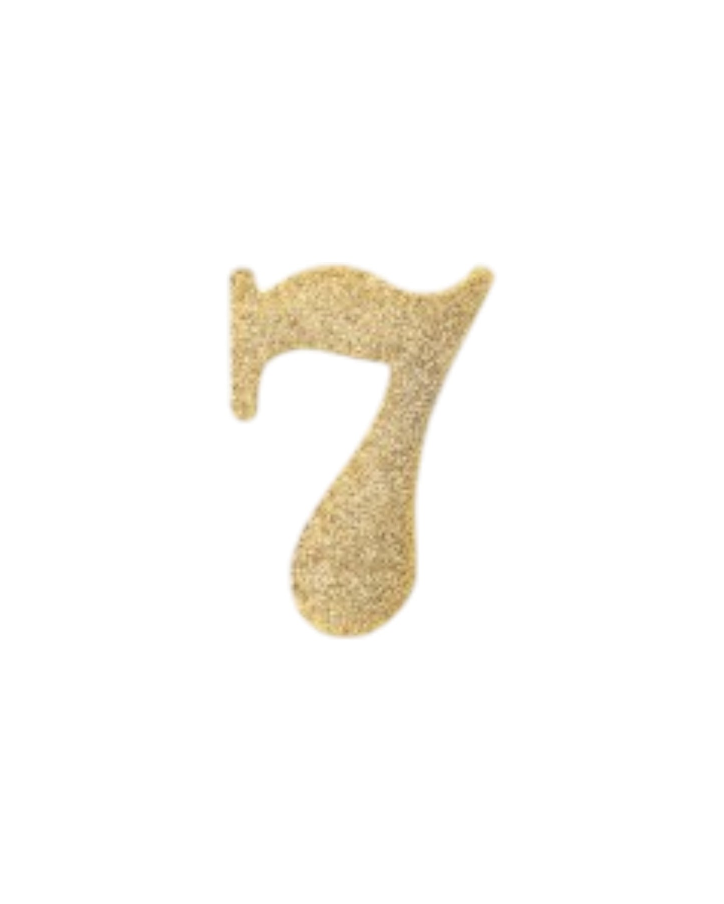 Candeline Numerali | 0-9 | Bio Glitter | Oro | 10 Cm
