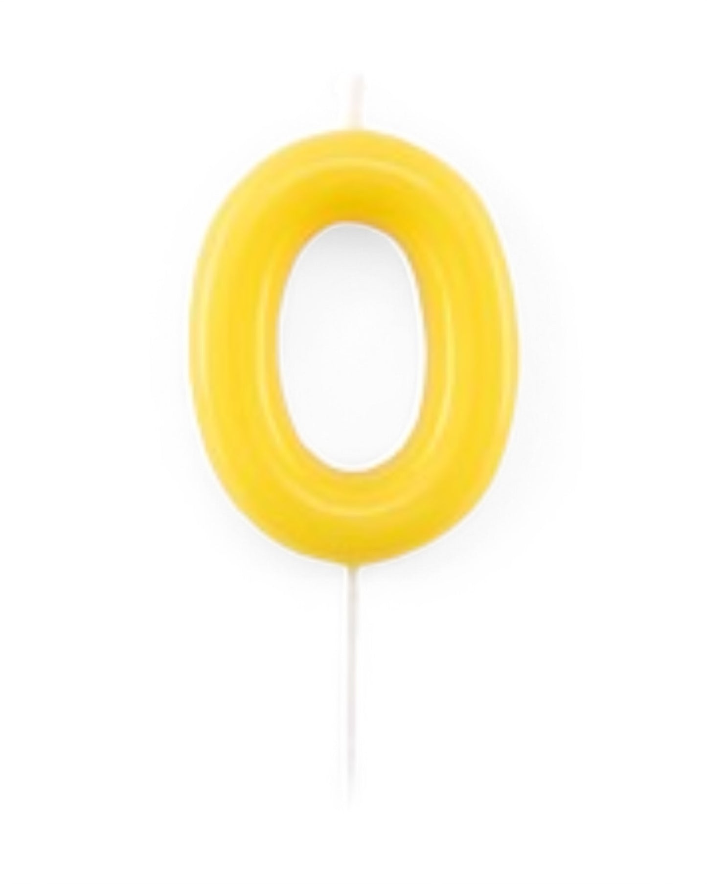 Candeline Numerali | 0-9 | Glossy | Giallo | 11 Cm