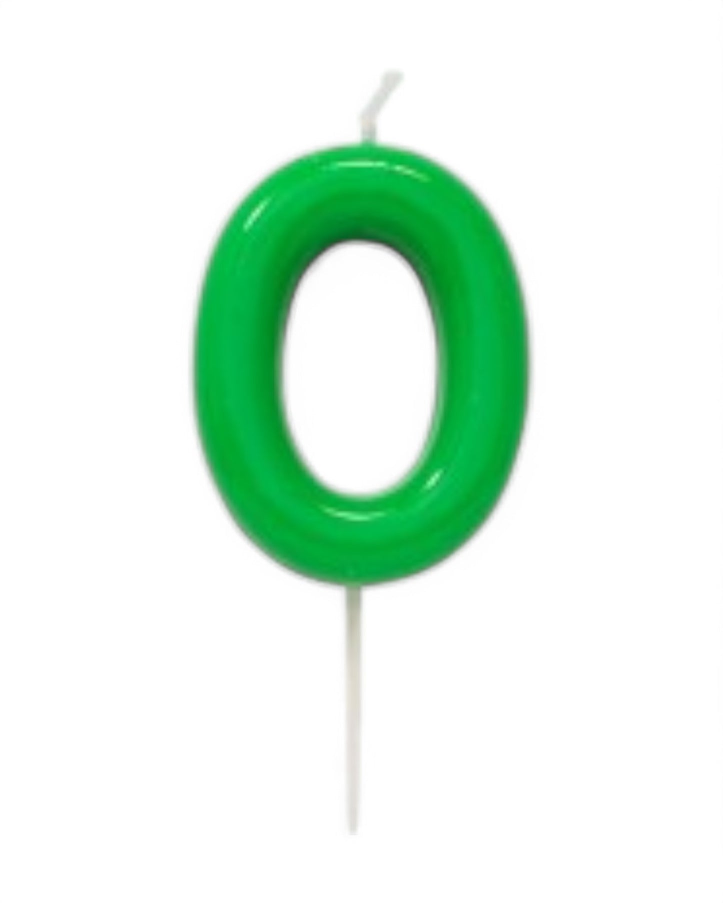 Candeline Numerali | 0-9 | Glossy | Verde | 11 Cm