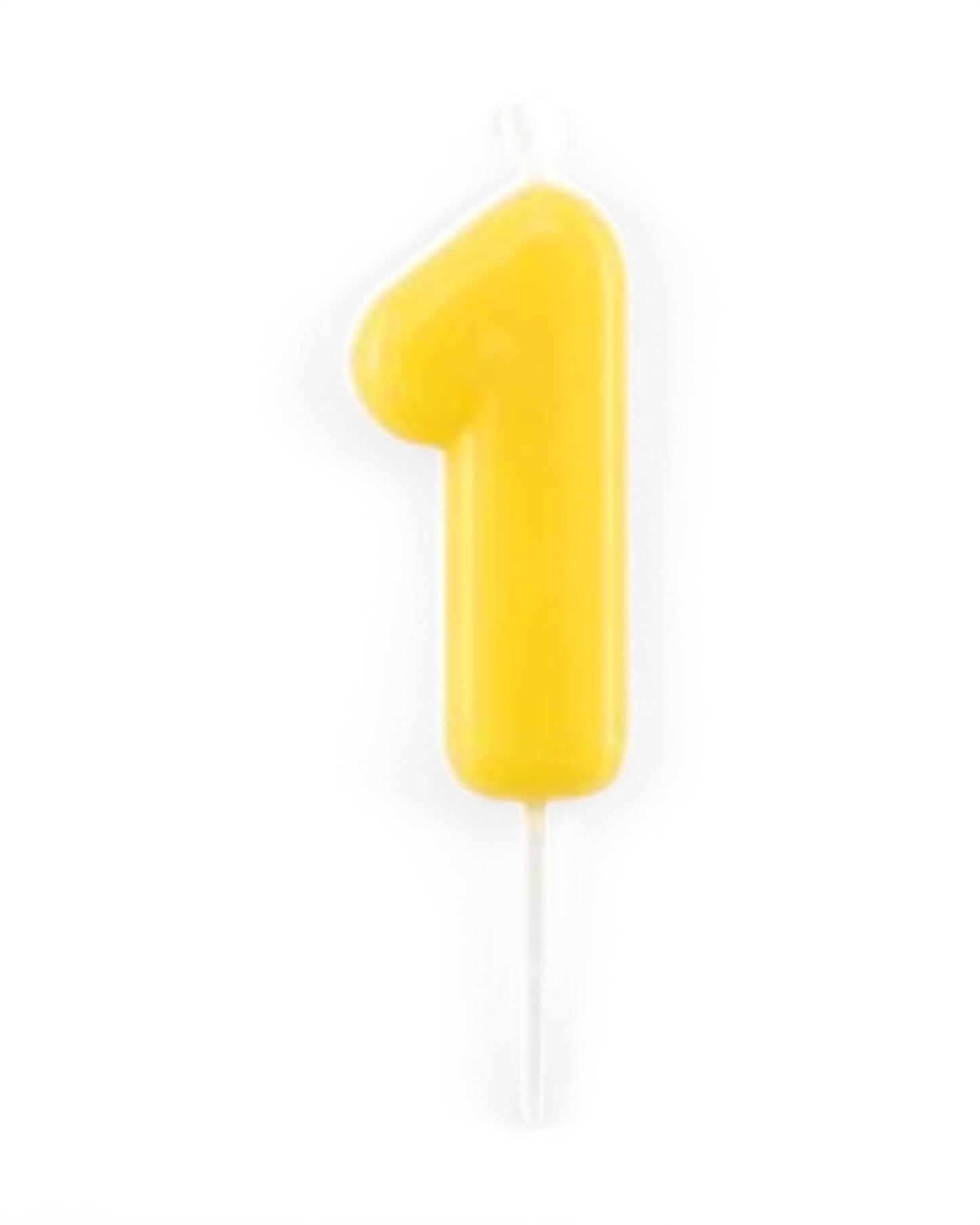 Candeline Numerali | 0-9 | Glossy | Giallo | 11 Cm