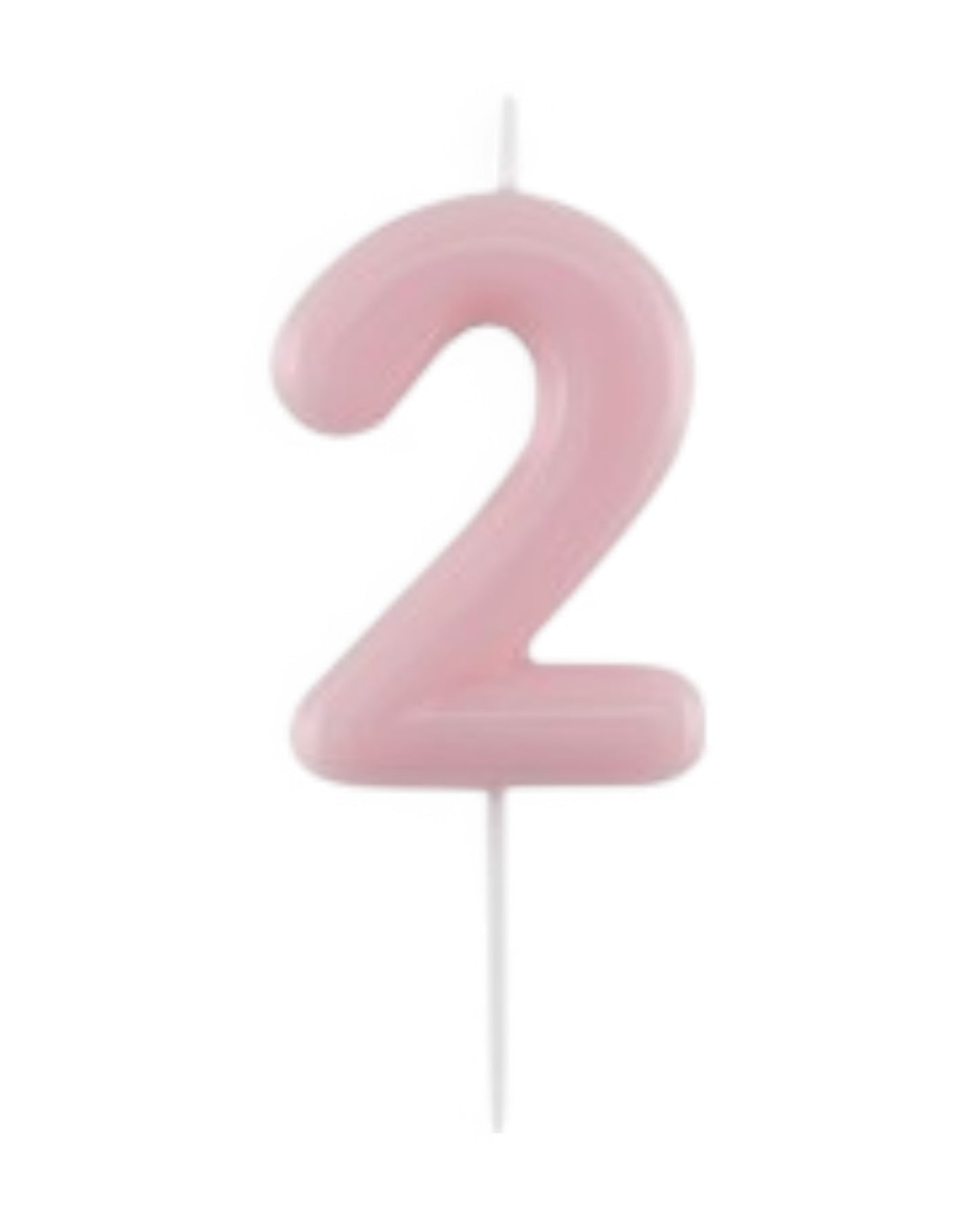 Candeline Numerali | 0-9 | Glossy | Rosa | 11 Cm