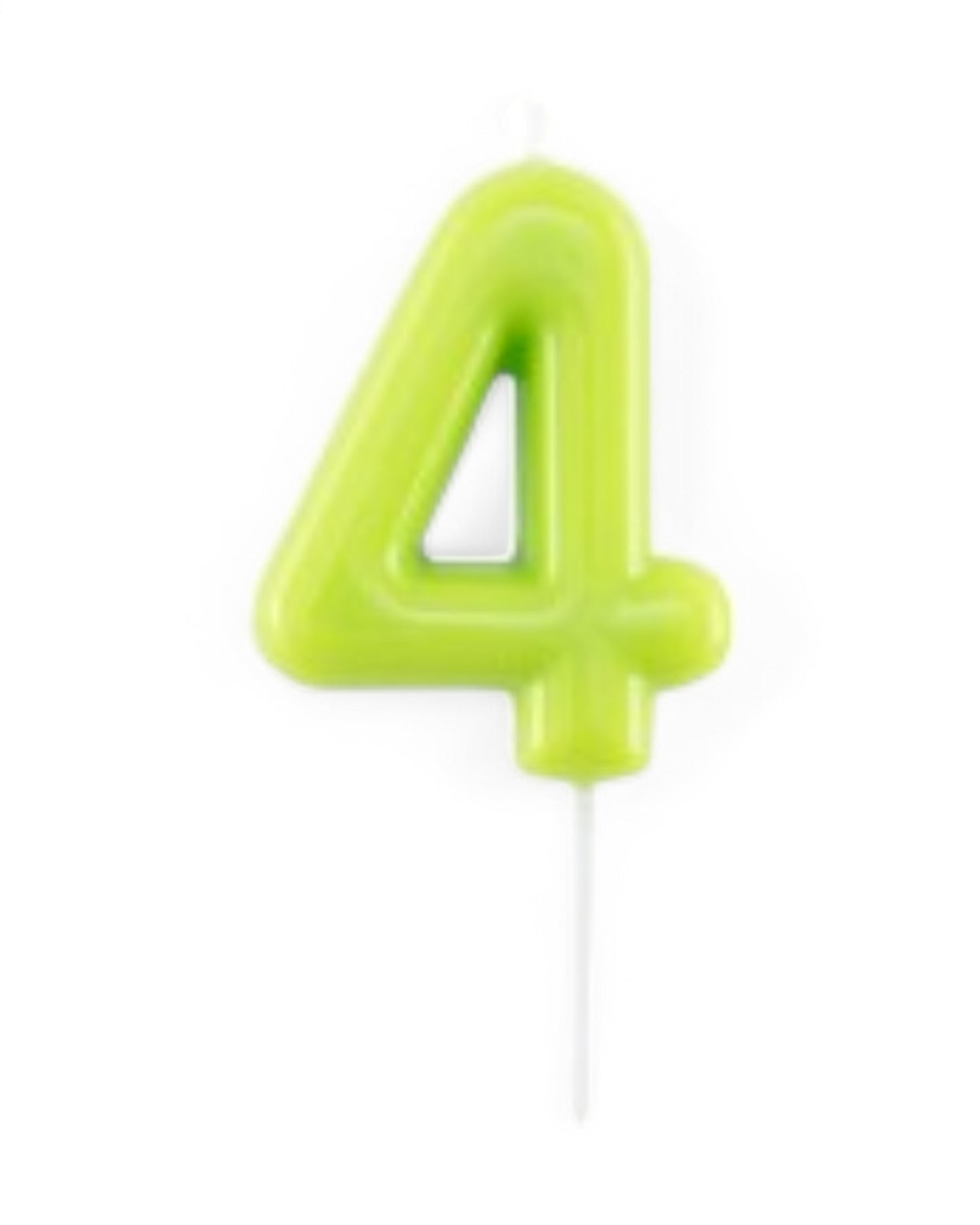 Candeline Numerali | 0-9 | Glossy | Lime | 11 Cm