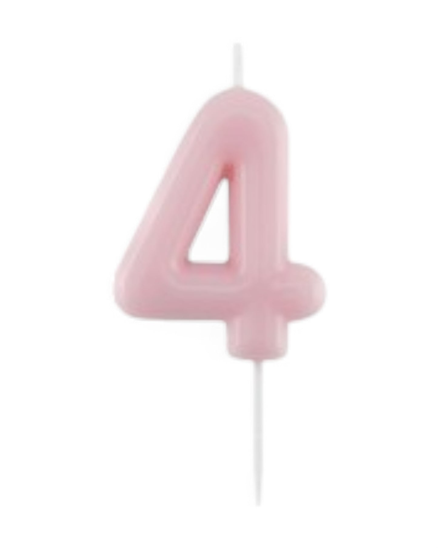 Candeline Numerali | 0-9 | Glossy | Rosa | 11 Cm