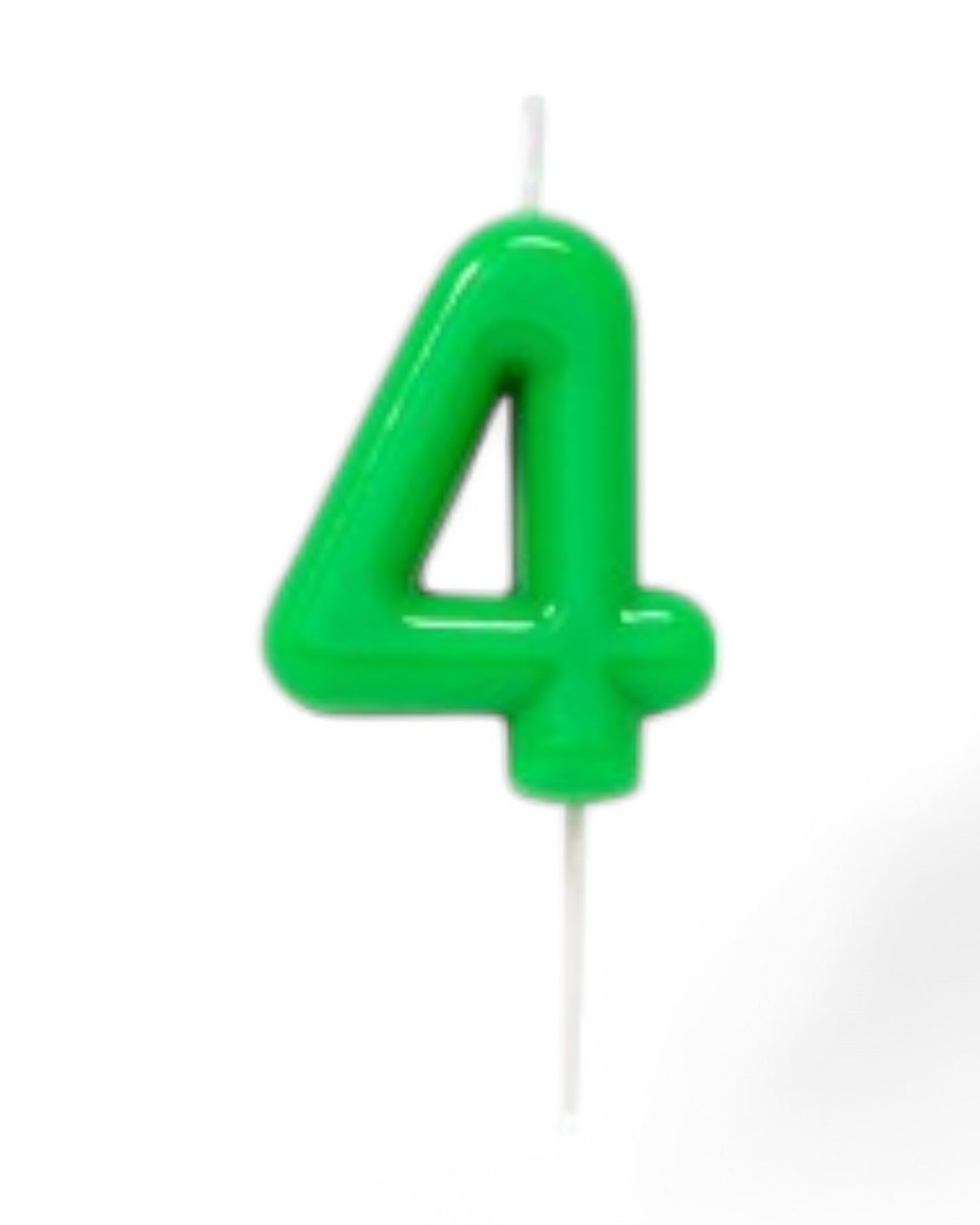 Candeline Numerali | 0-9 | Glossy | Verde | 11 Cm