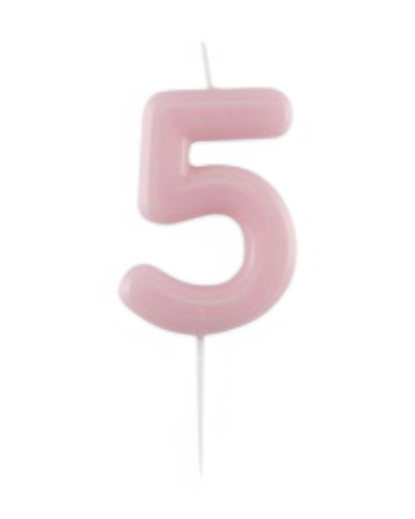 Candeline Numerali | 0-9 | Glossy | Rosa | 11 Cm