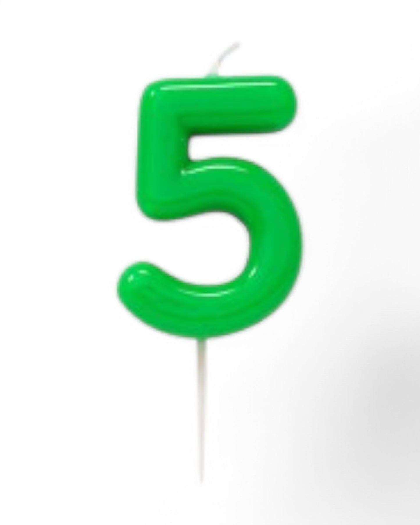 Candeline Numerali | 0-9 | Glossy | Verde | 11 Cm