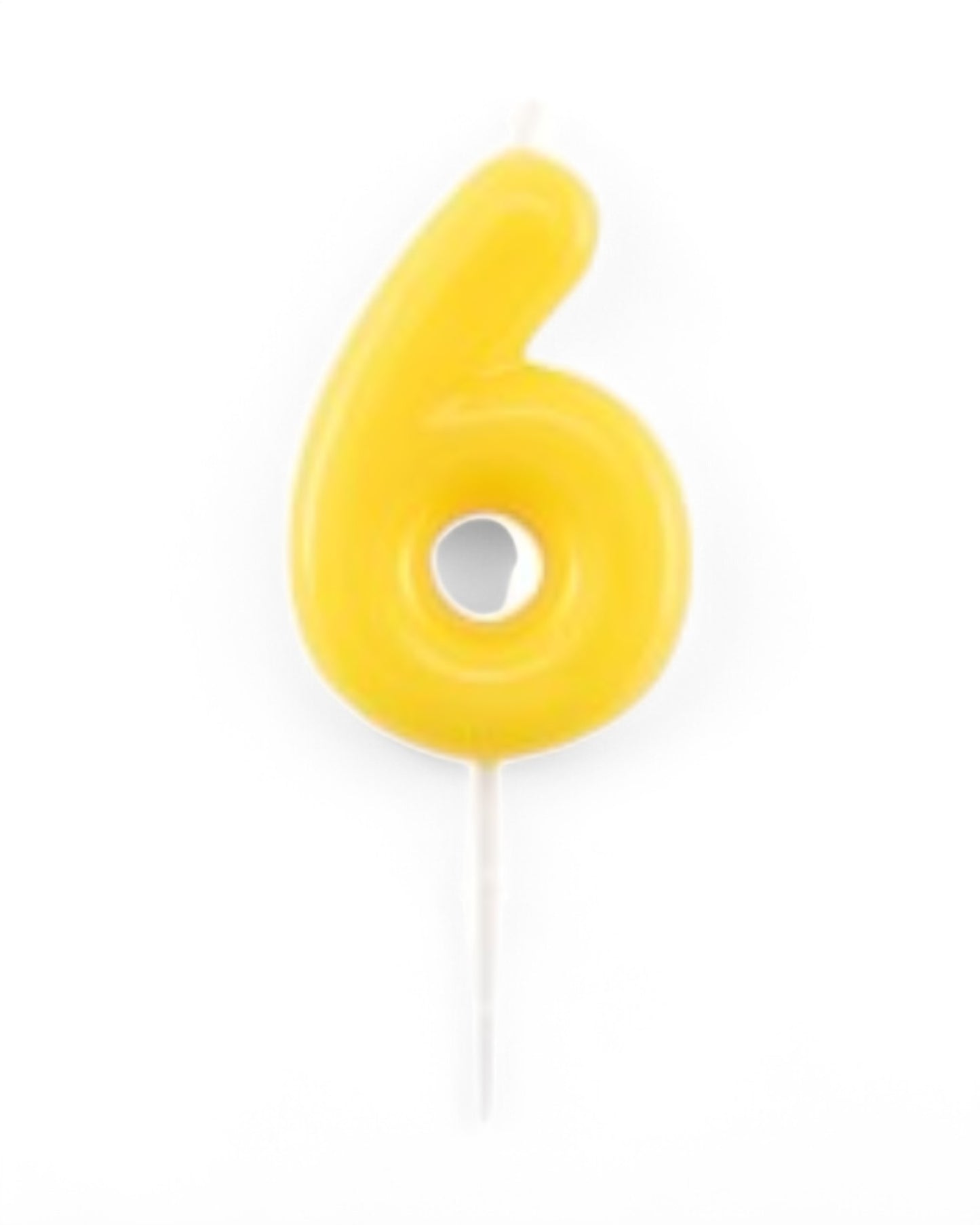 Candeline Numerali | 0-9 | Glossy | Giallo | 11 Cm