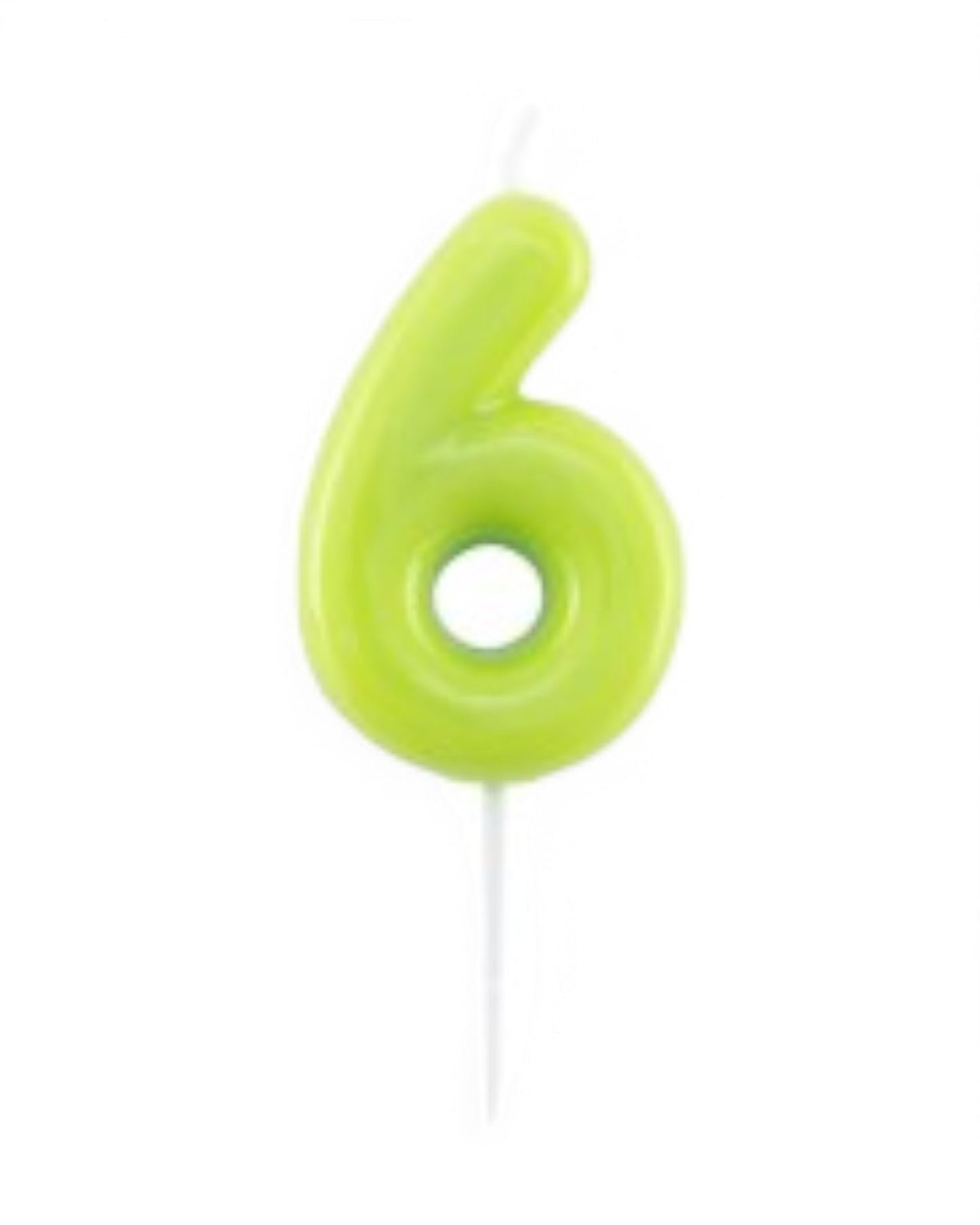 Candeline Numerali | 0-9 | Glossy | Lime | 11 Cm