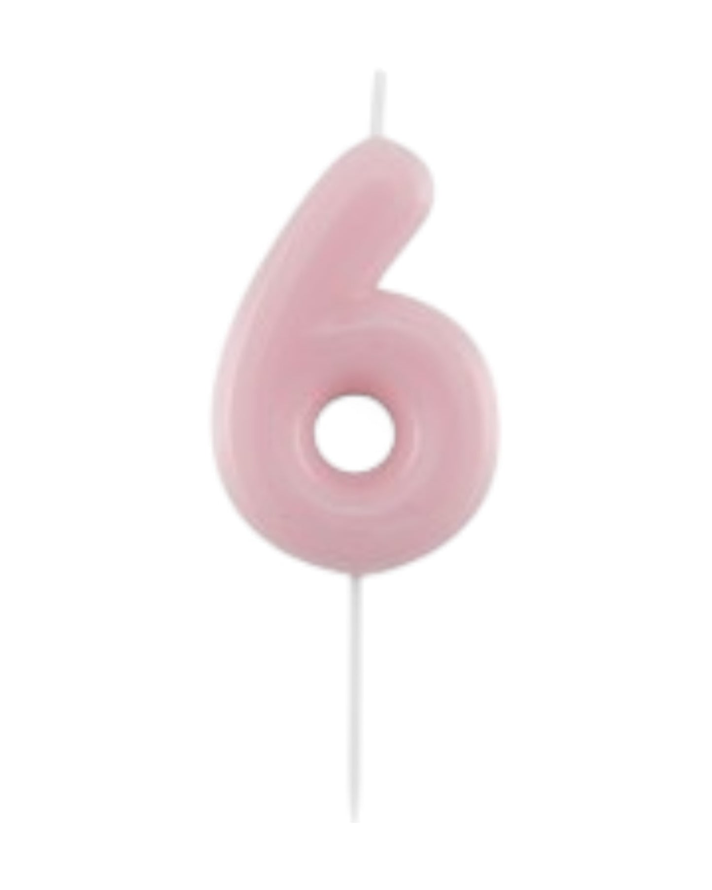 Candeline Numerali | 0-9 | Glossy | Rosa | 11 Cm