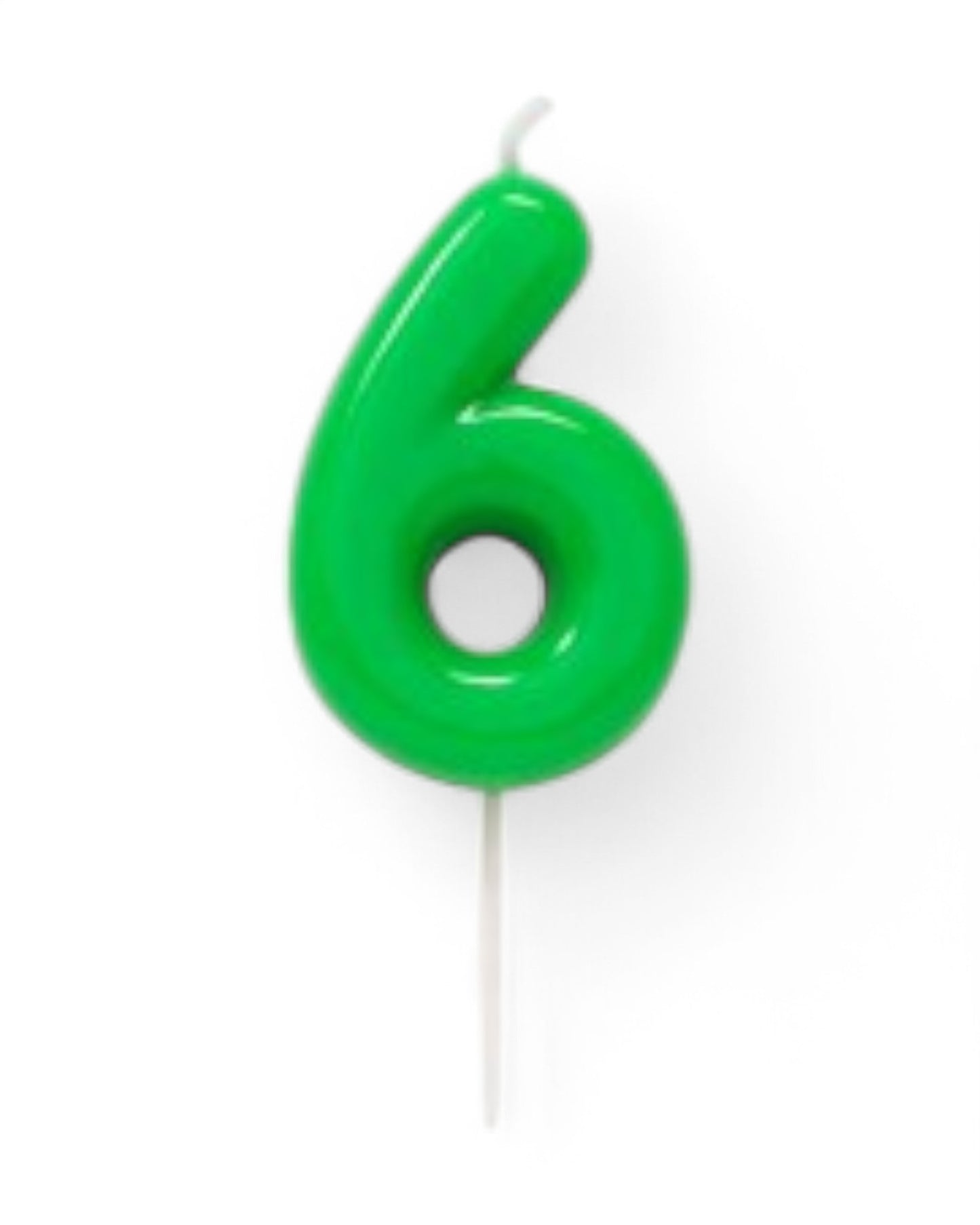 Candeline Numerali | 0-9 | Glossy | Verde | 11 Cm