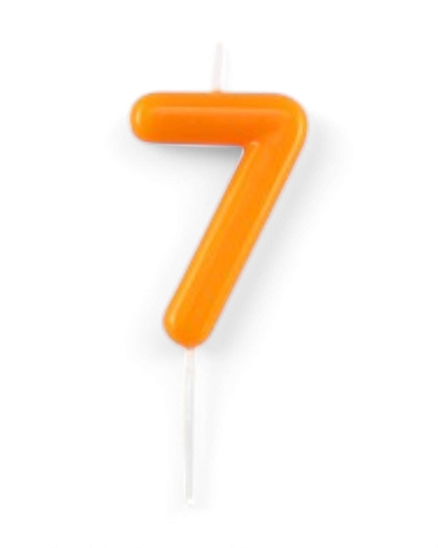 Candeline Numerali | 0-9 | Glossy | Arancio | 11 Cm