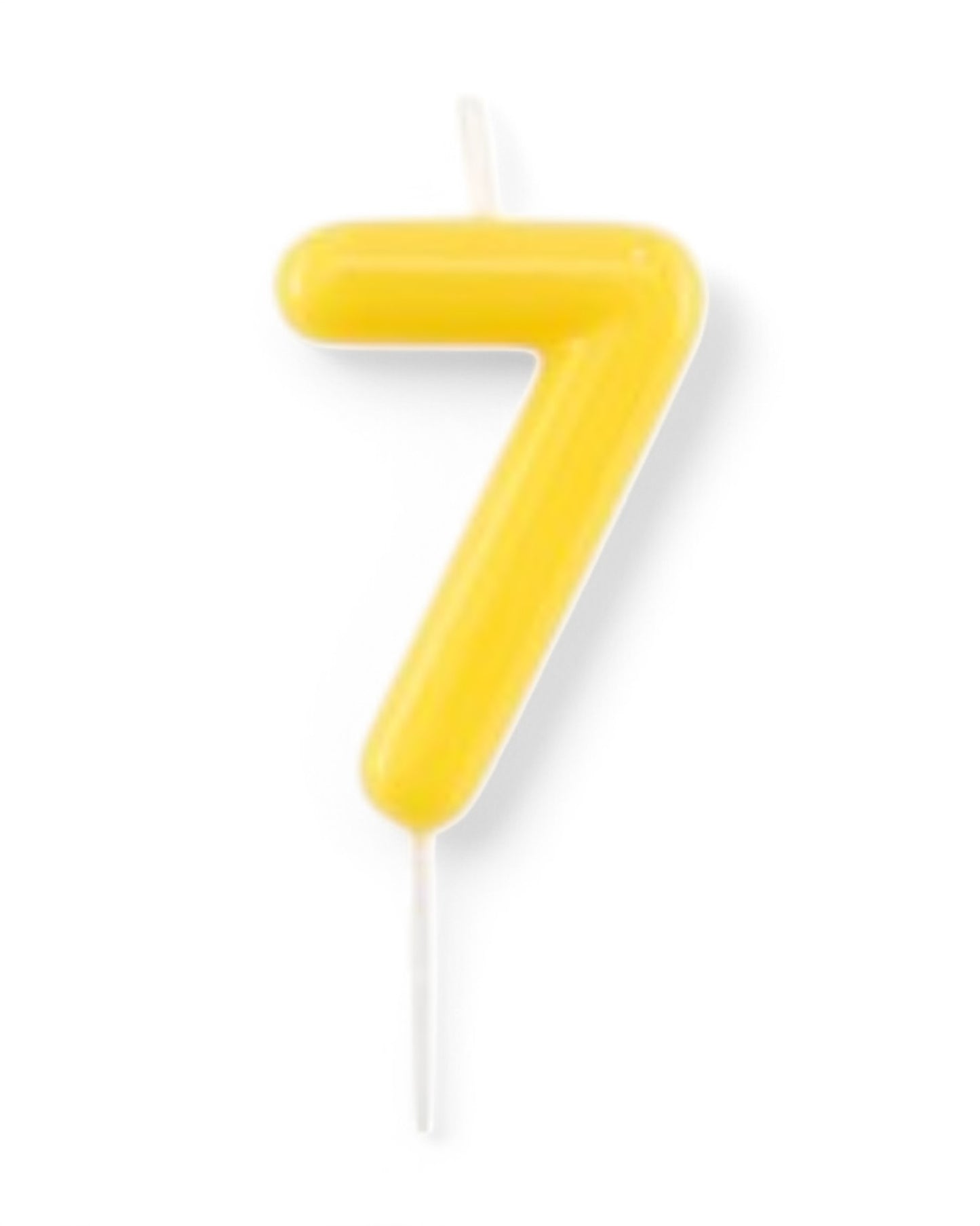 Candeline Numerali | 0-9 | Glossy | Giallo | 11 Cm