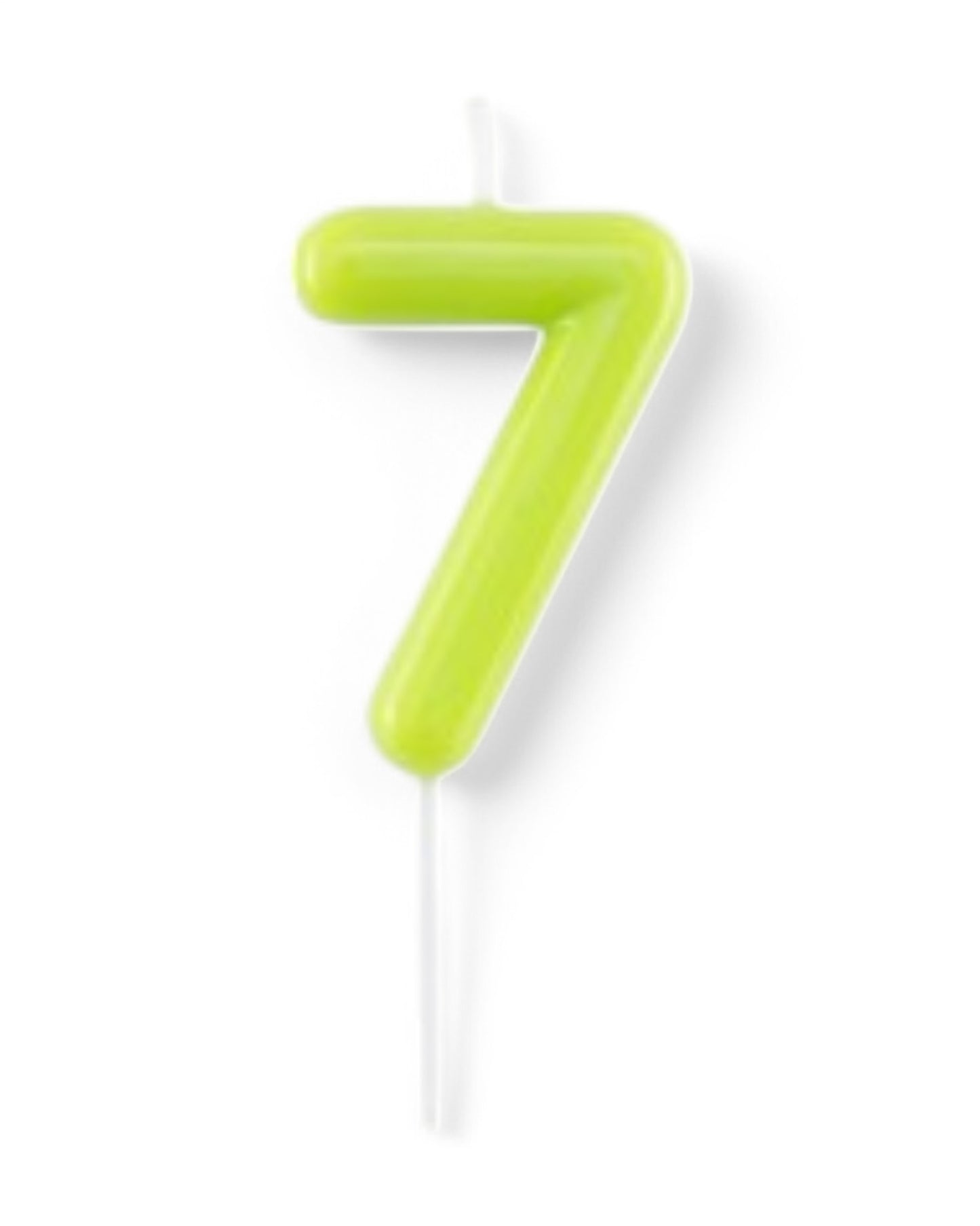 Candeline Numerali | 0-9 | Glossy | Lime | 11 Cm