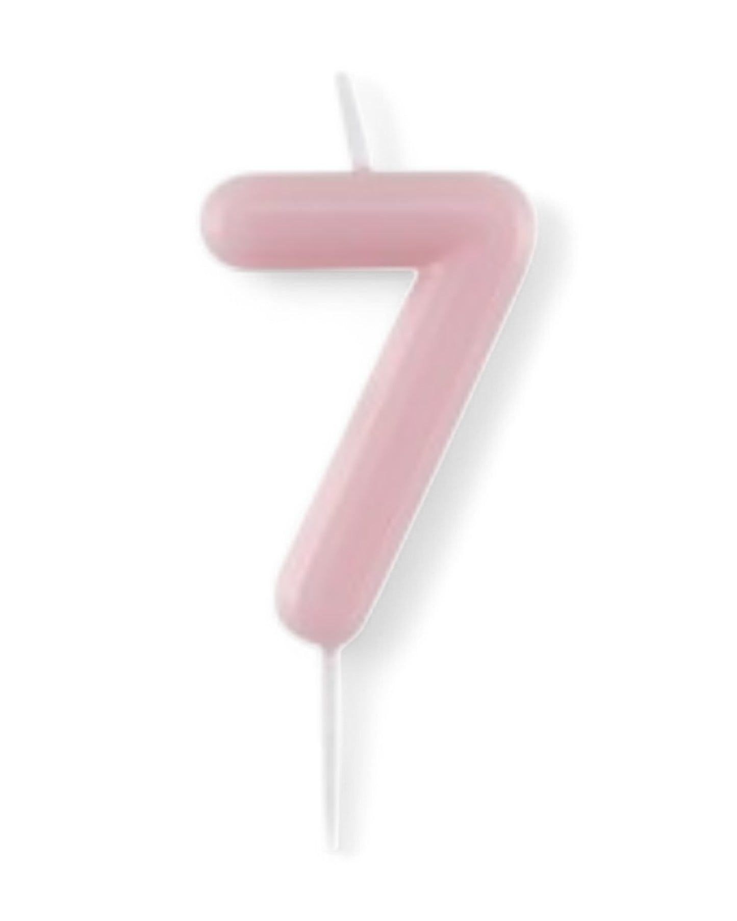 Candeline Numerali | 0-9 | Glossy | Rosa | 11 Cm