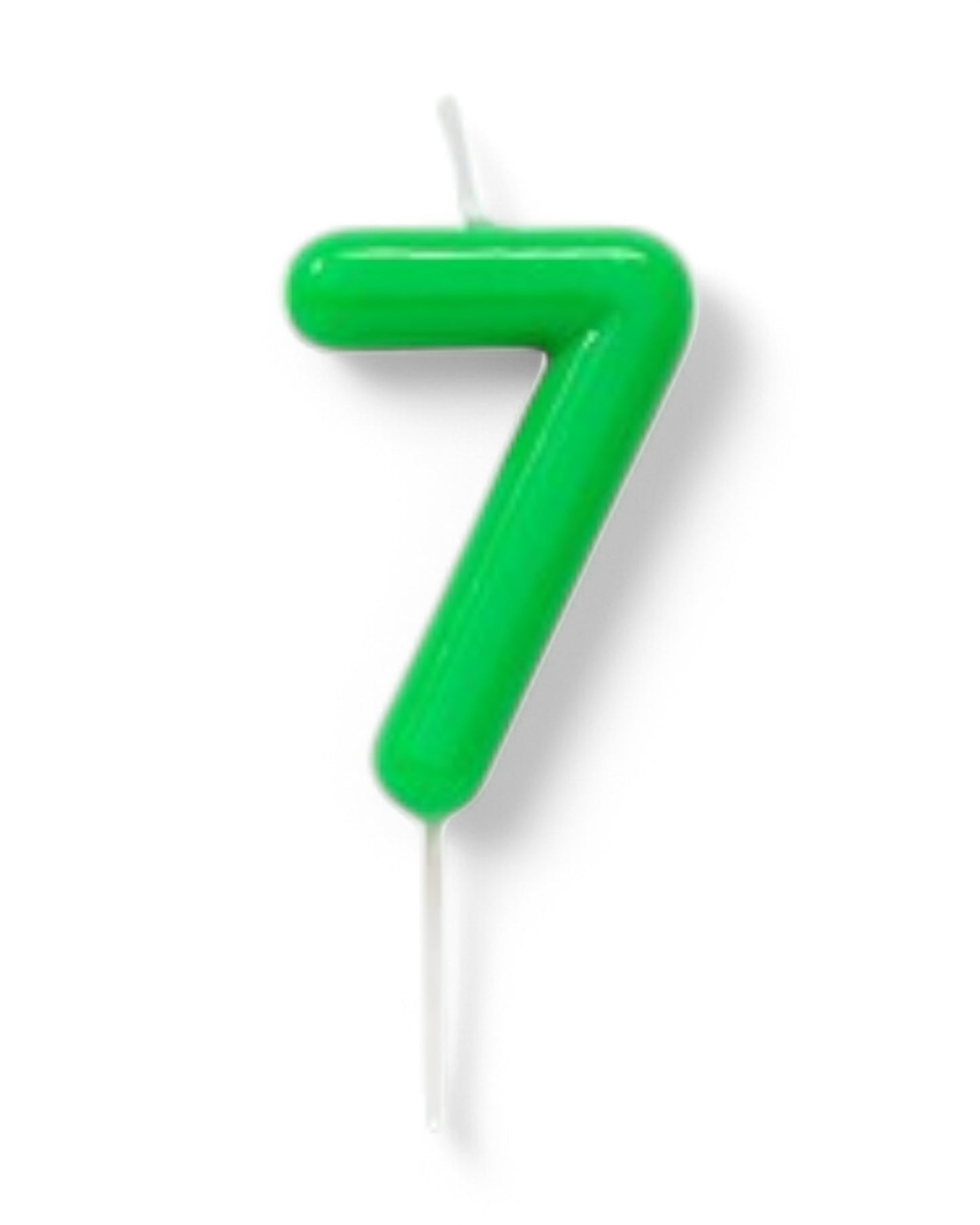 Candeline Numerali | 0-9 | Glossy | Verde | 11 Cm