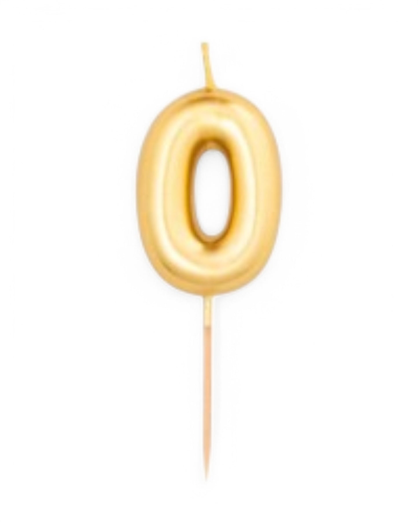 Candeline Numerali | 0-9 | Metal | Oro | 7 Cm