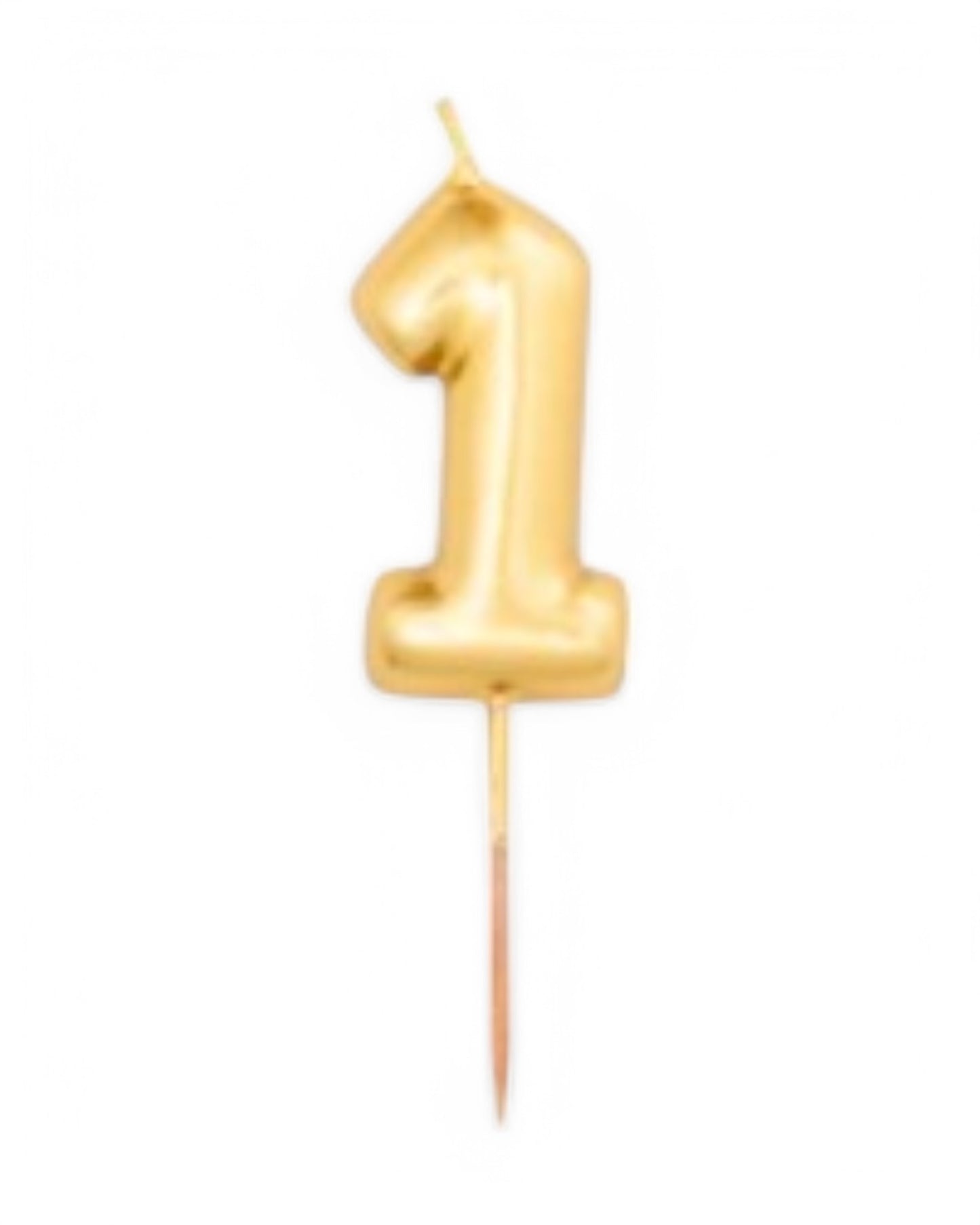 Candeline Numerali | 0-9 | Metal | Oro | 7 Cm