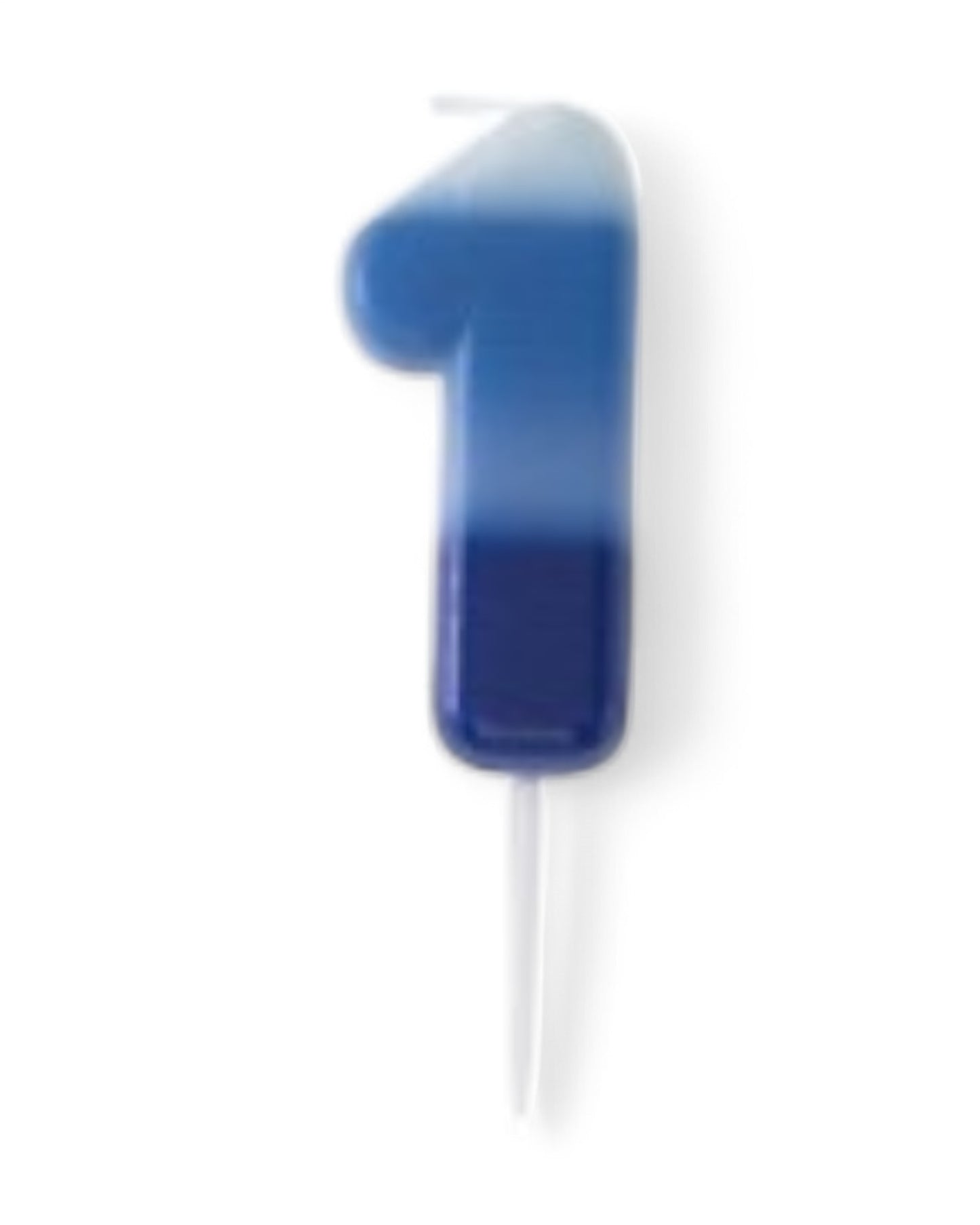 Candeline Numerali | 0-9 | Sfumate | Celeste | 10 Cm
