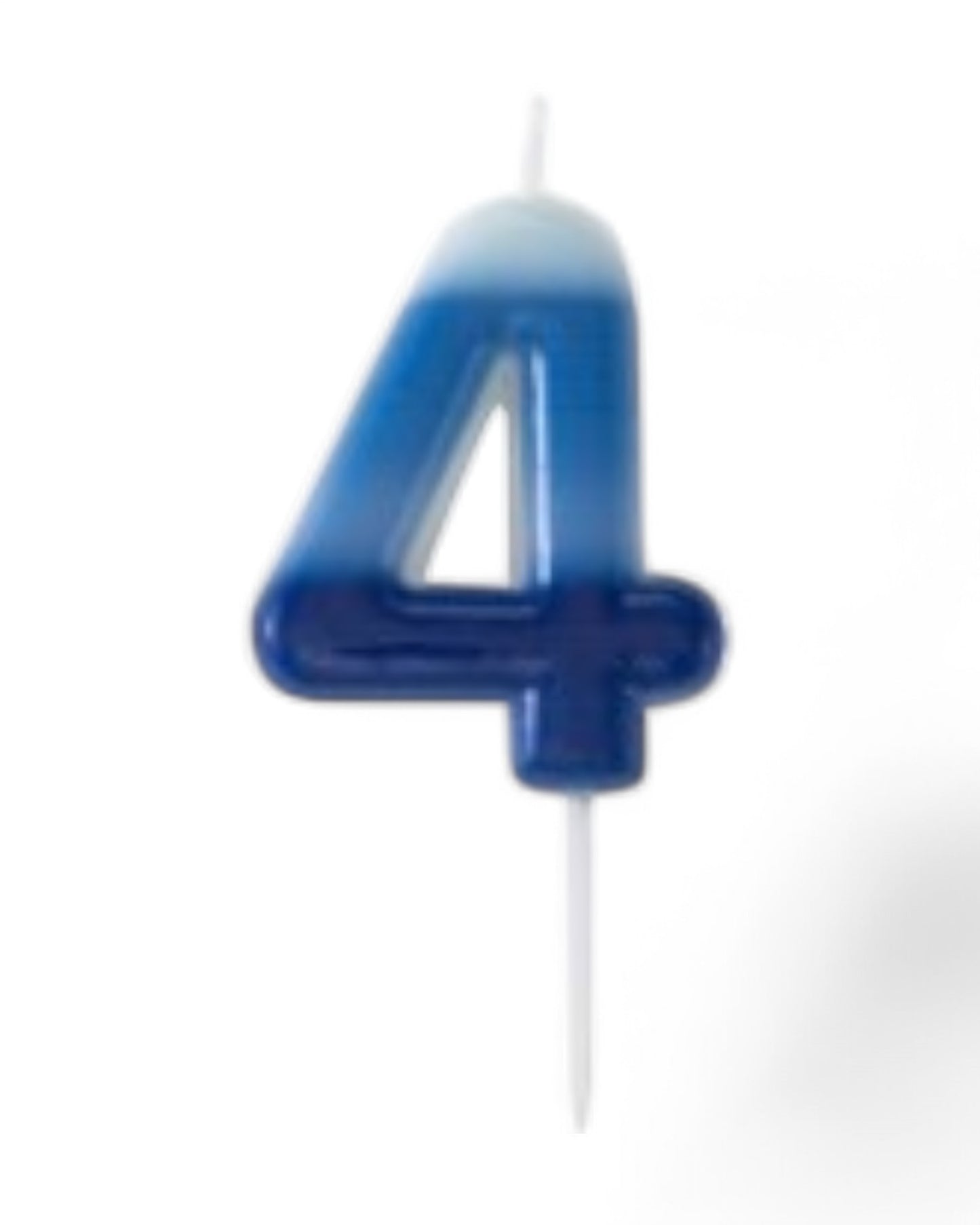 Candeline Numerali | 0-9 | Sfumate | Celeste | 10 Cm