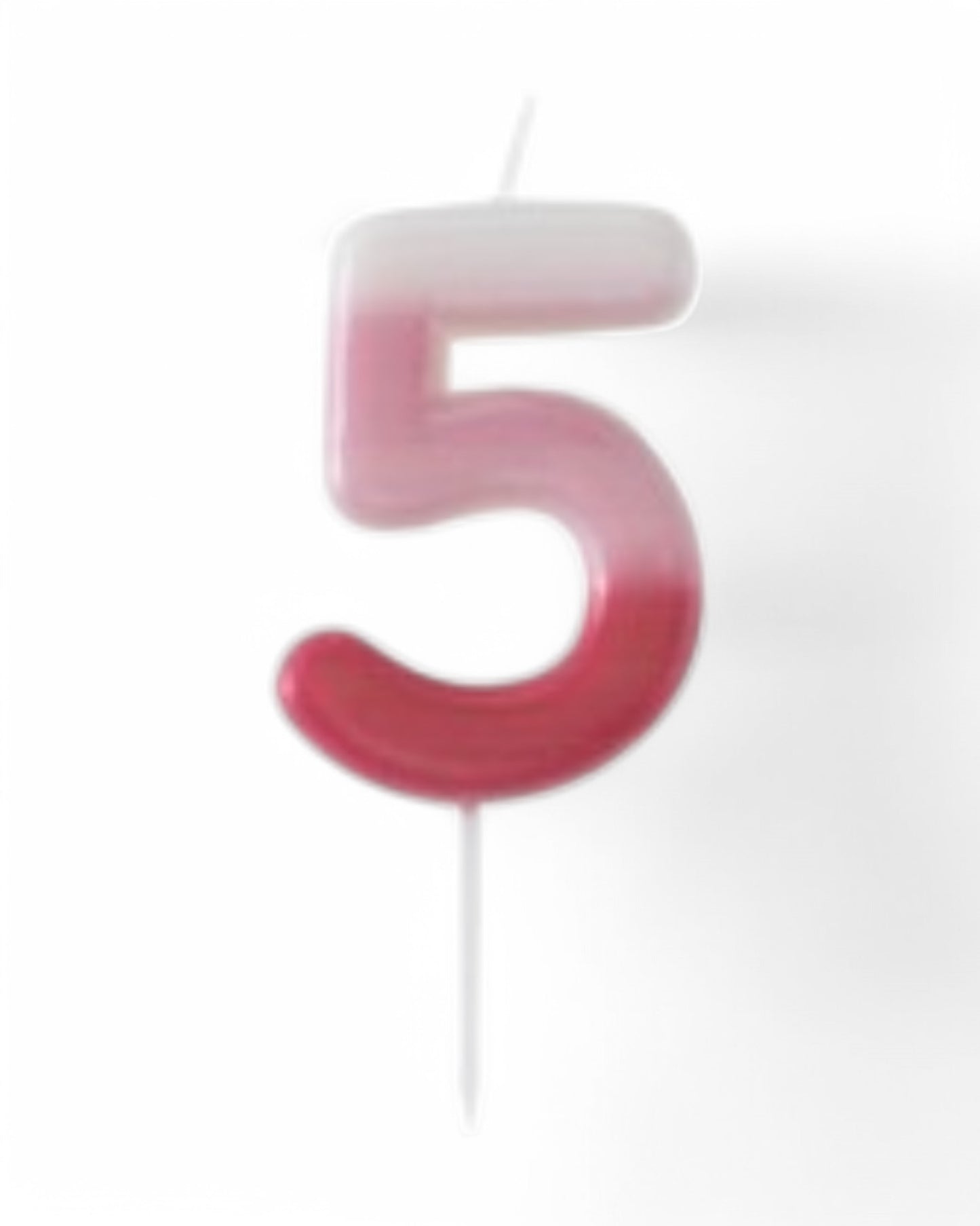 Candeline Numerali | 0-9 | Sfumate | Rosa | 10 Cm