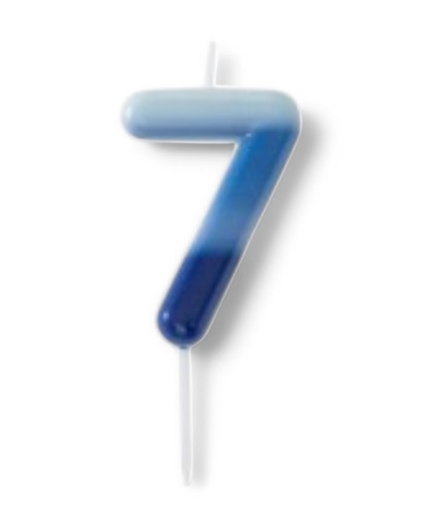 Candeline Numerali | 0-9 | Sfumate | Celeste | 10 Cm