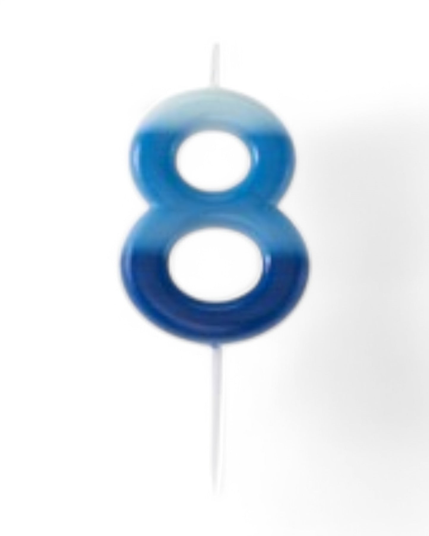 Candeline Numerali | 0-9 | Sfumate | Celeste | 10 Cm