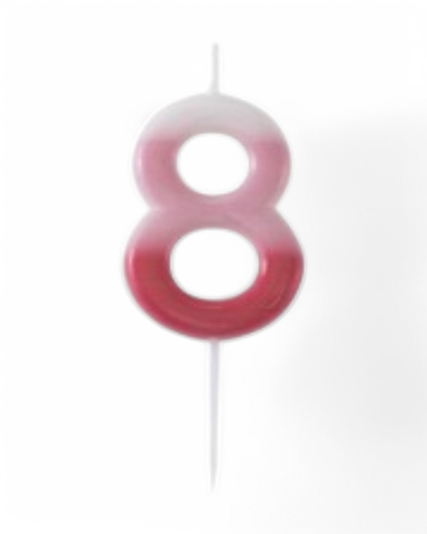 Candeline Numerali | 0-9 | Sfumate | Rosa | 10 Cm
