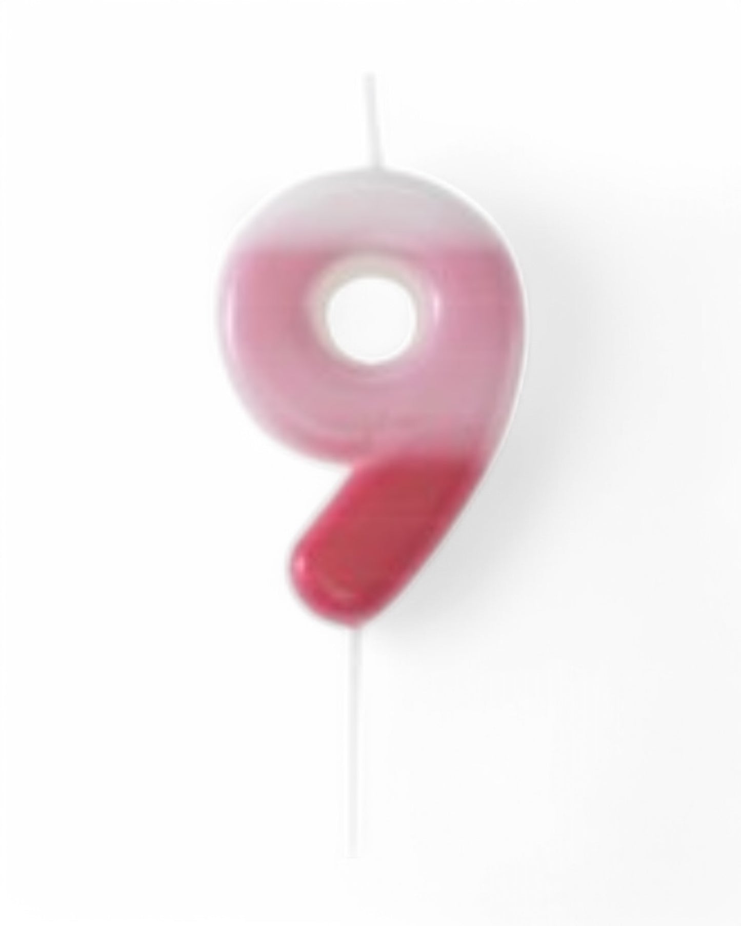 Candeline Numerali | 0-9 | Sfumate | Rosa | 10 Cm