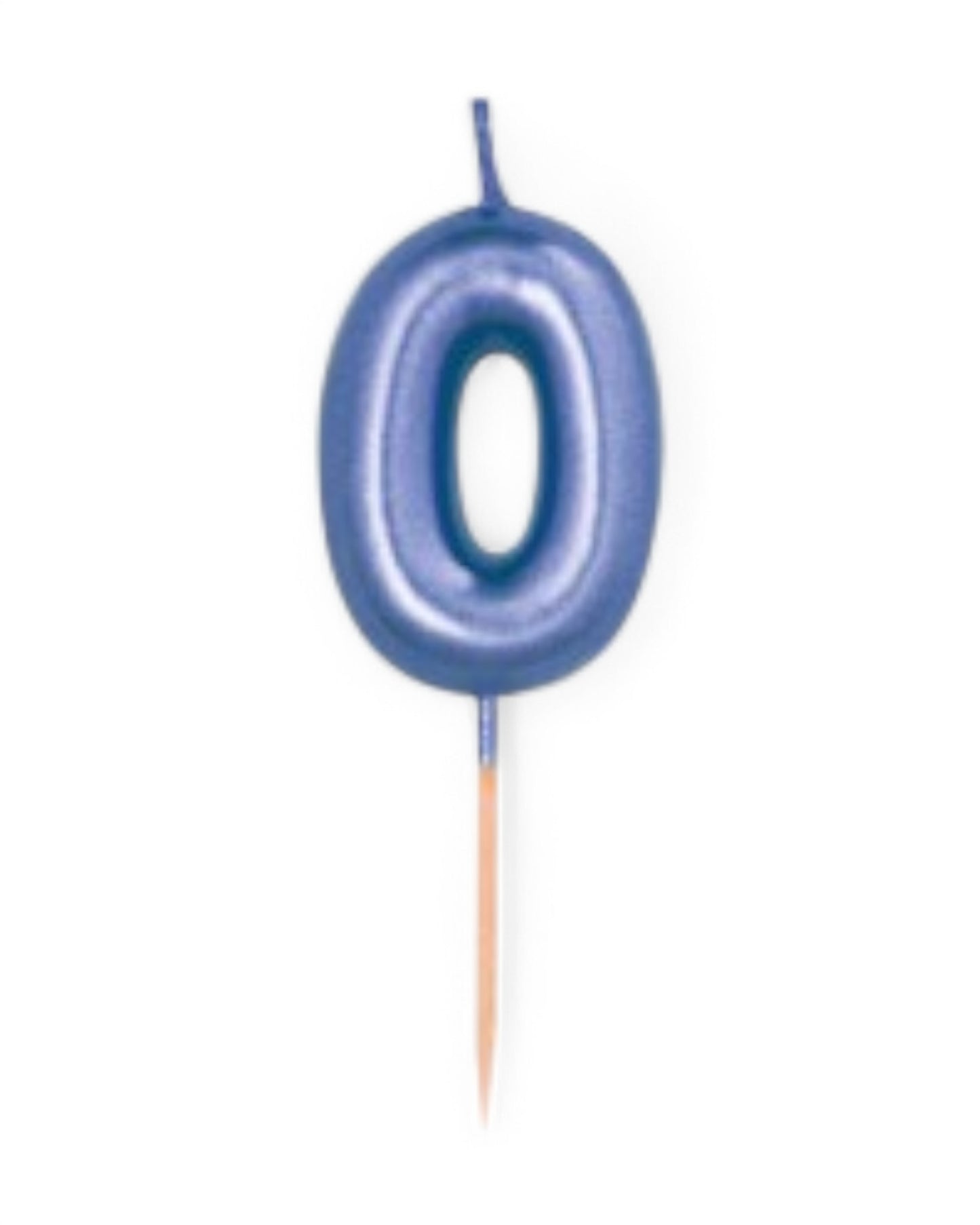 Candeline Numerali | 0-9 | Metal | Blu | 7 Cm