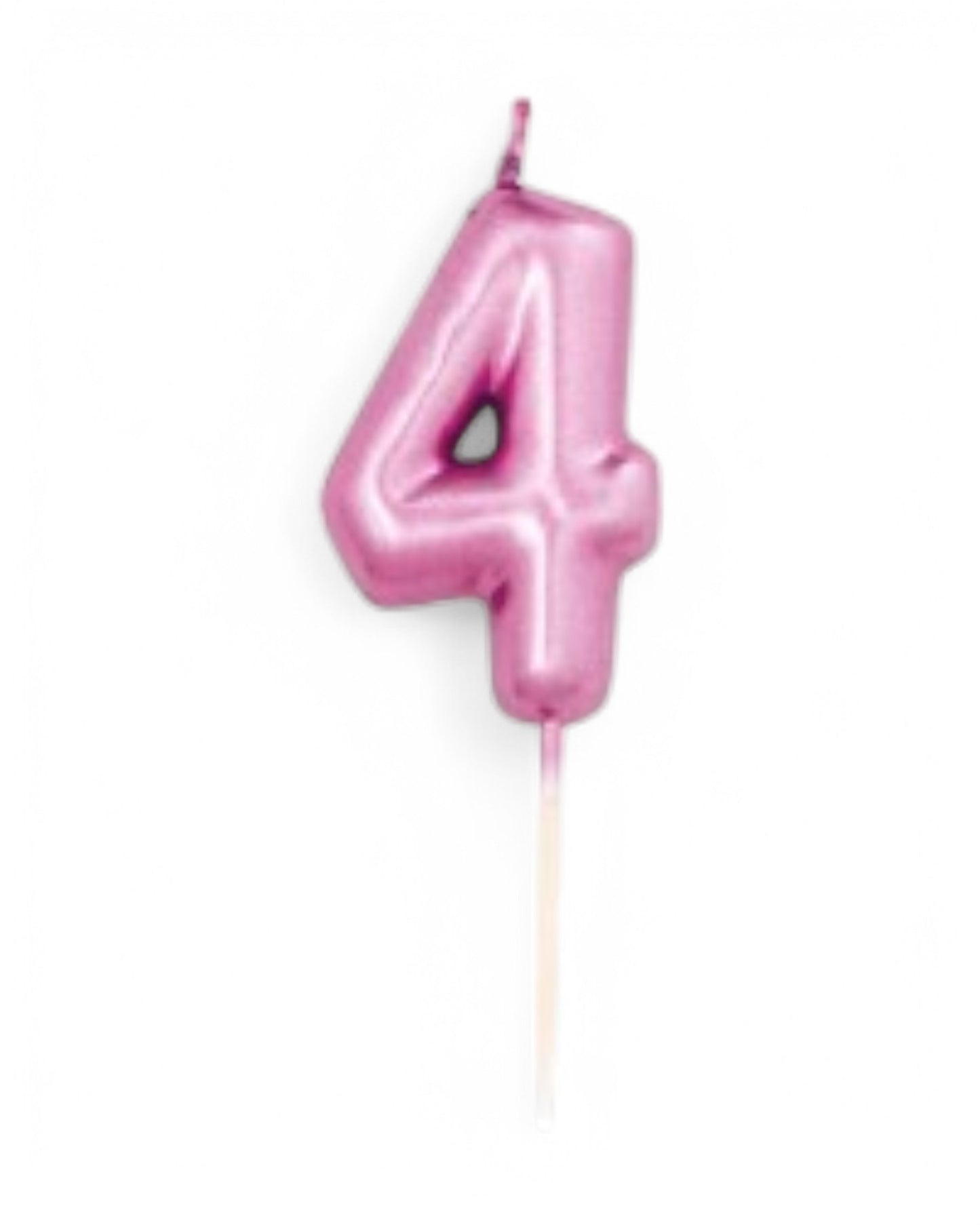 Candeline Numerali | 0-9 | Metal | Fuxia | 7 Cm