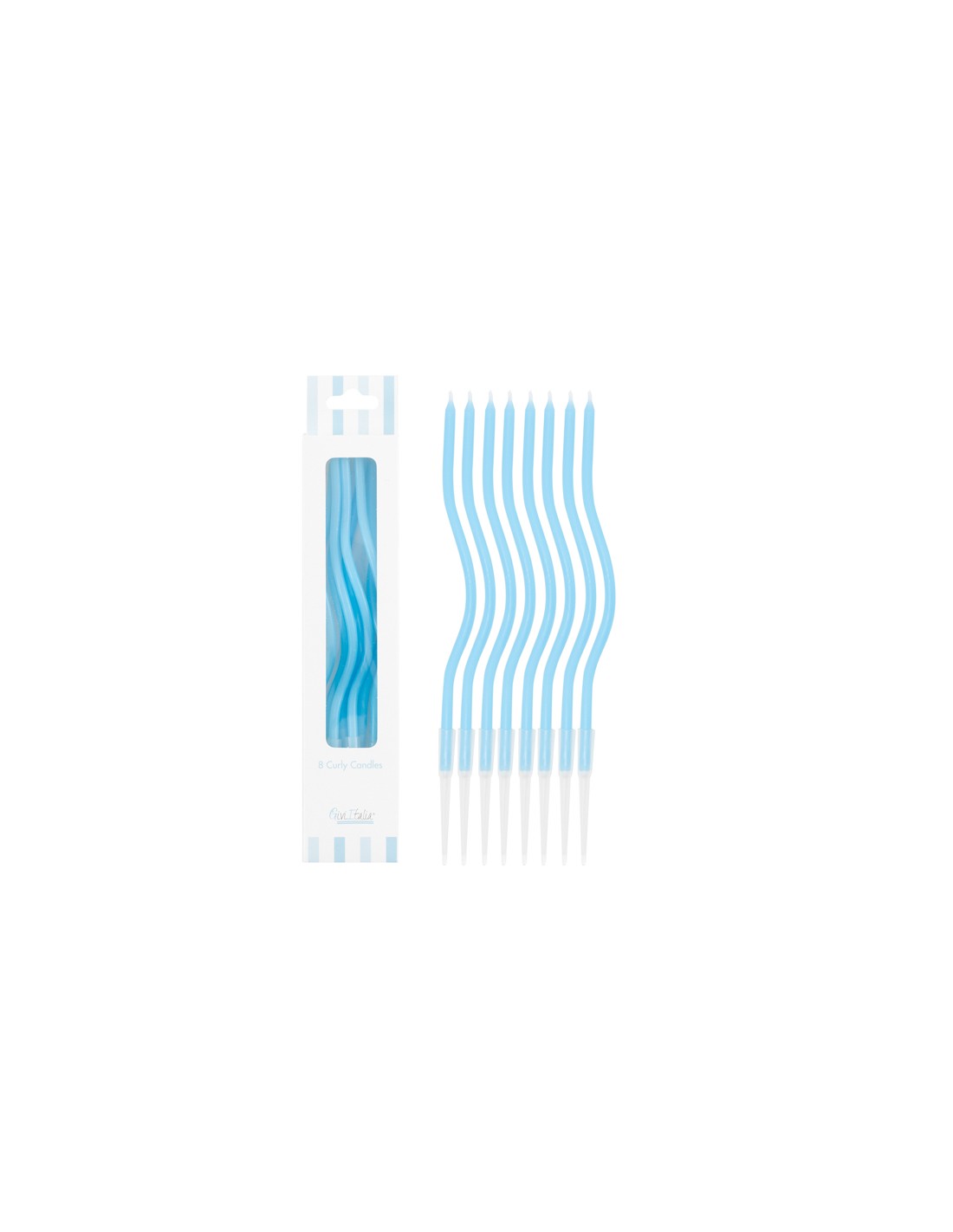 Candeline Curly | Vari Colori | 13 Cm | 8Pz
