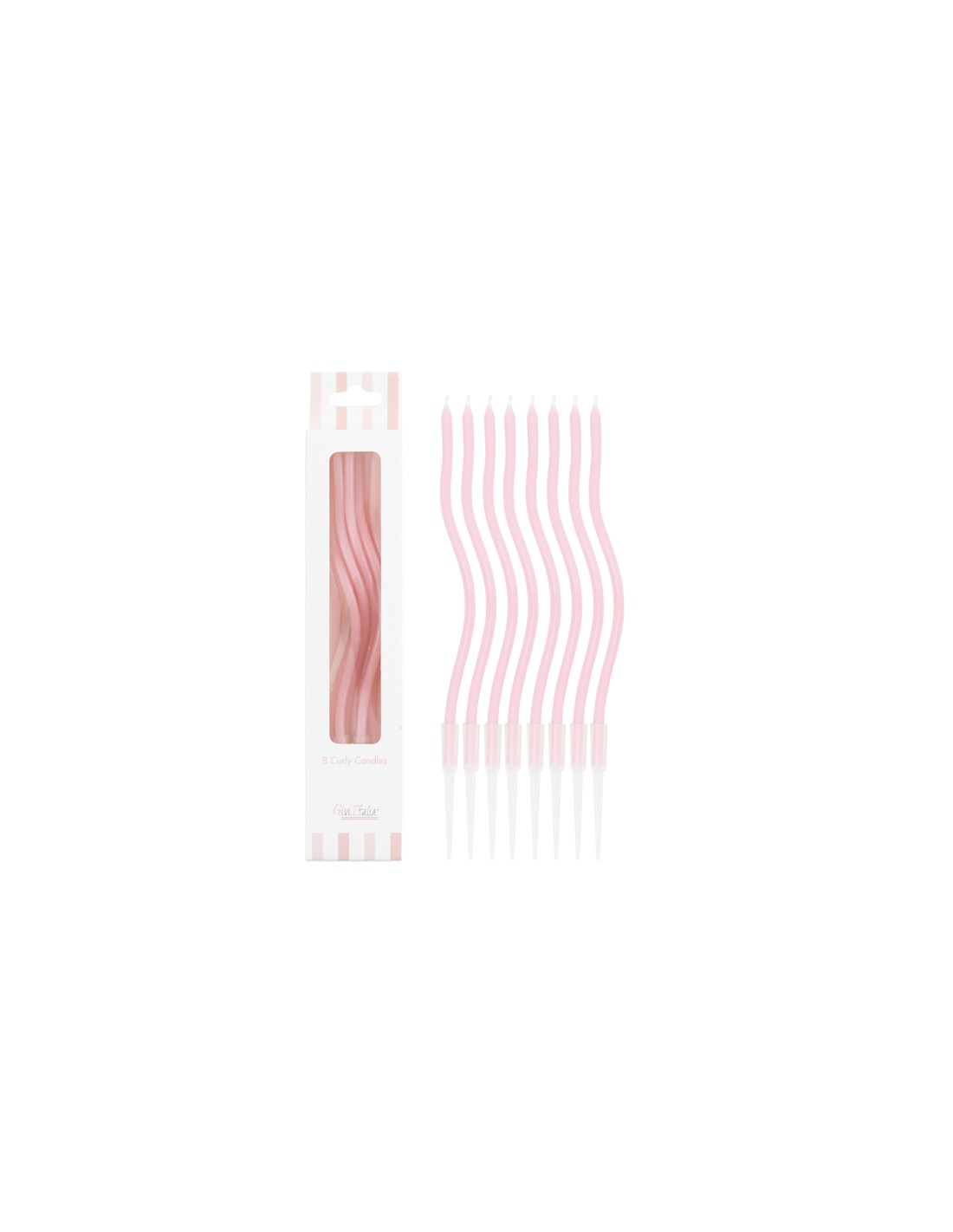 Candeline Curly | Vari Colori | 13 Cm | 8Pz