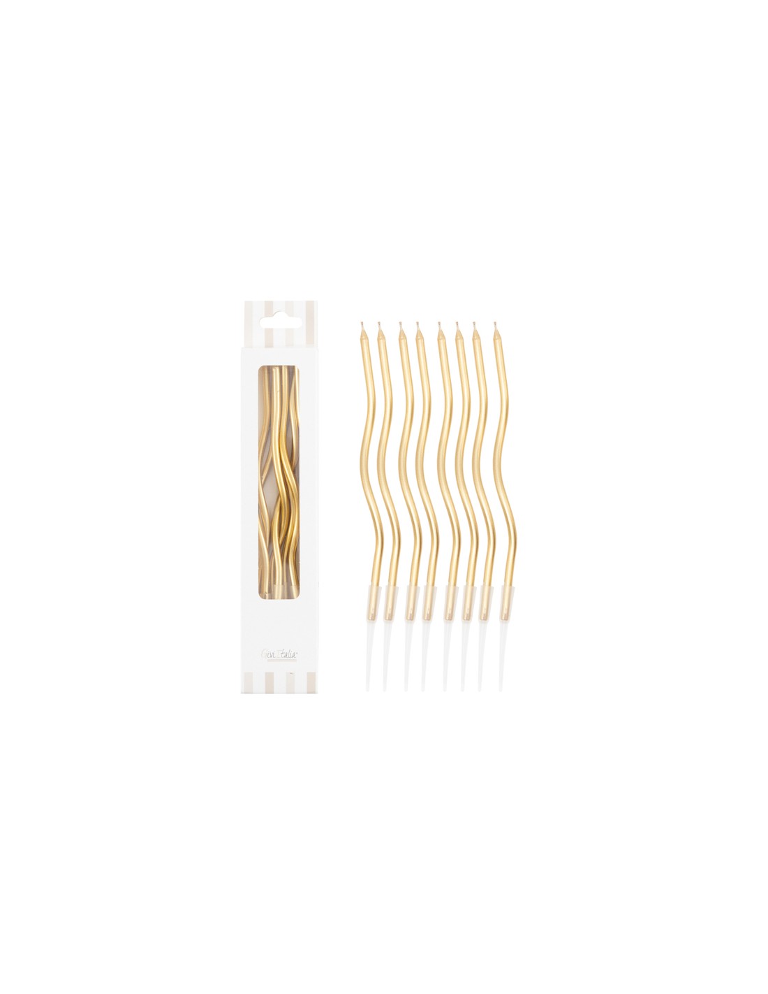Candeline Curly | Vari Colori | 13 Cm | 8Pz