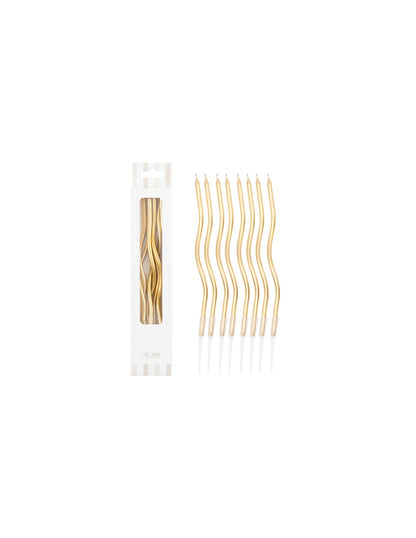 Candeline Curly | Vari Colori | 13 Cm | 8Pz