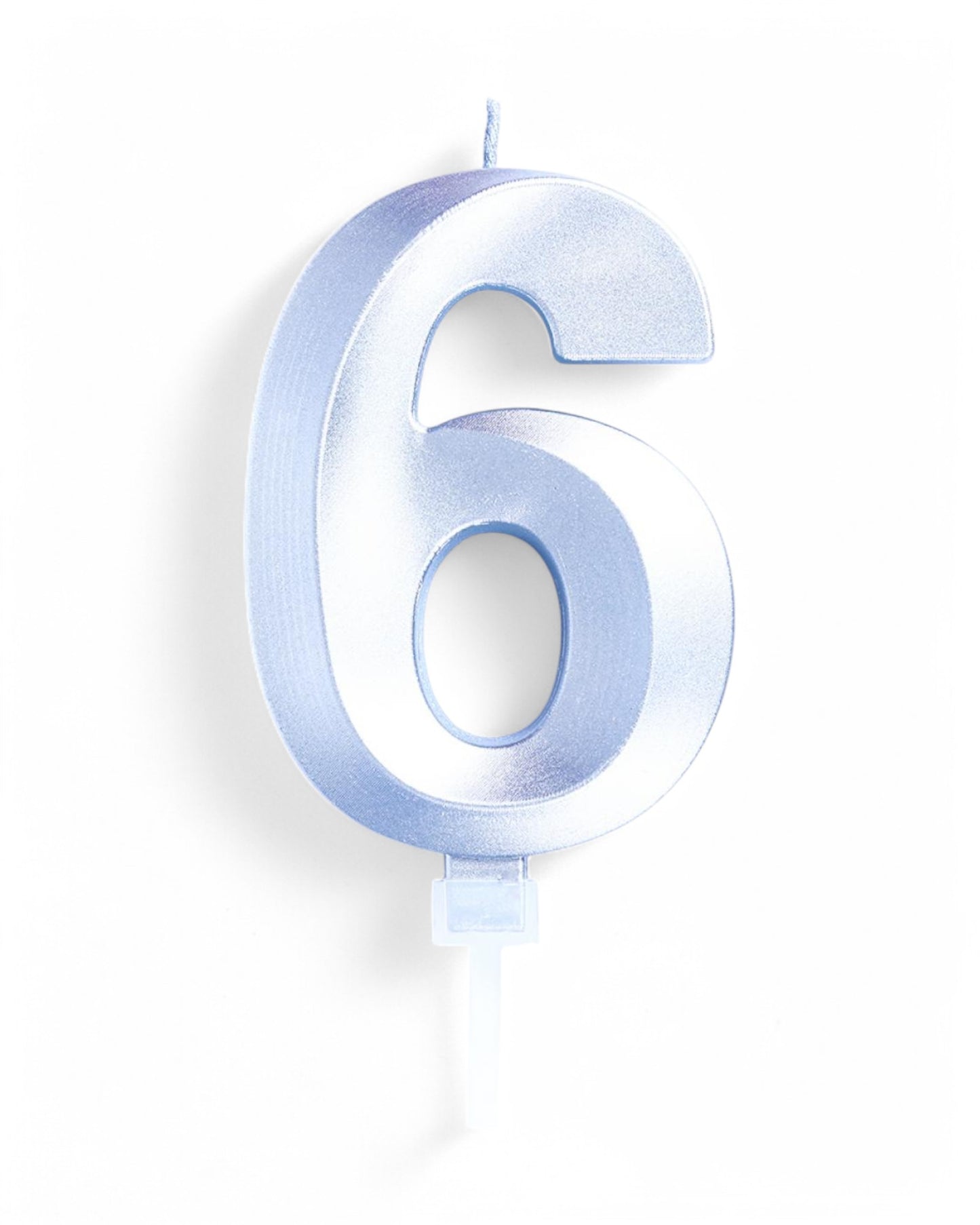 Candeline Numerali | 0-9 | Luxury Chrome | Argento | 12 Cm