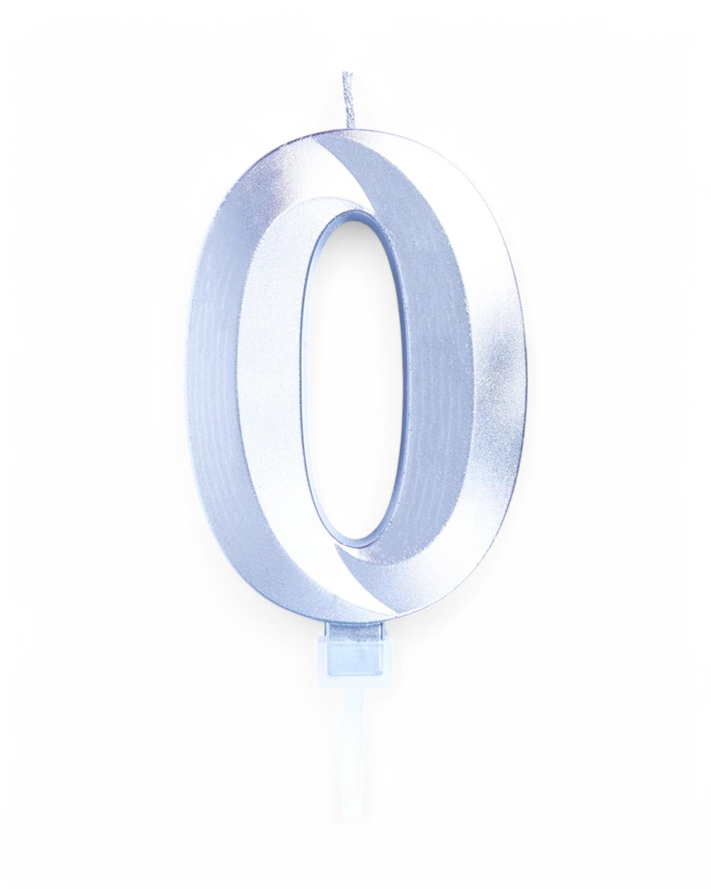 Candeline Numerali | 0-9 | Luxury Chrome | Argento | 12 Cm
