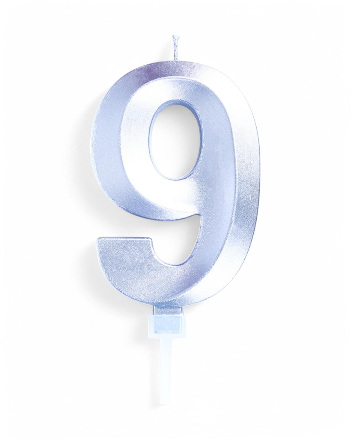 Candeline Numerali | 0-9 | Luxury Chrome | Argento | 12 Cm