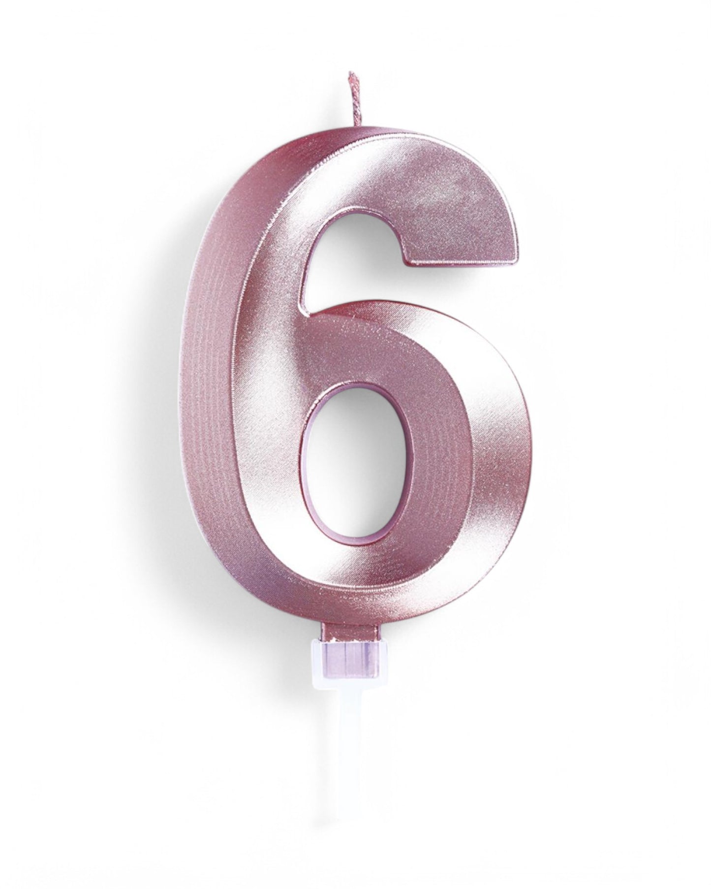 Candeline Numerali | 0-9 | Luxury Chrome | Oro Rosato | 12 Cm