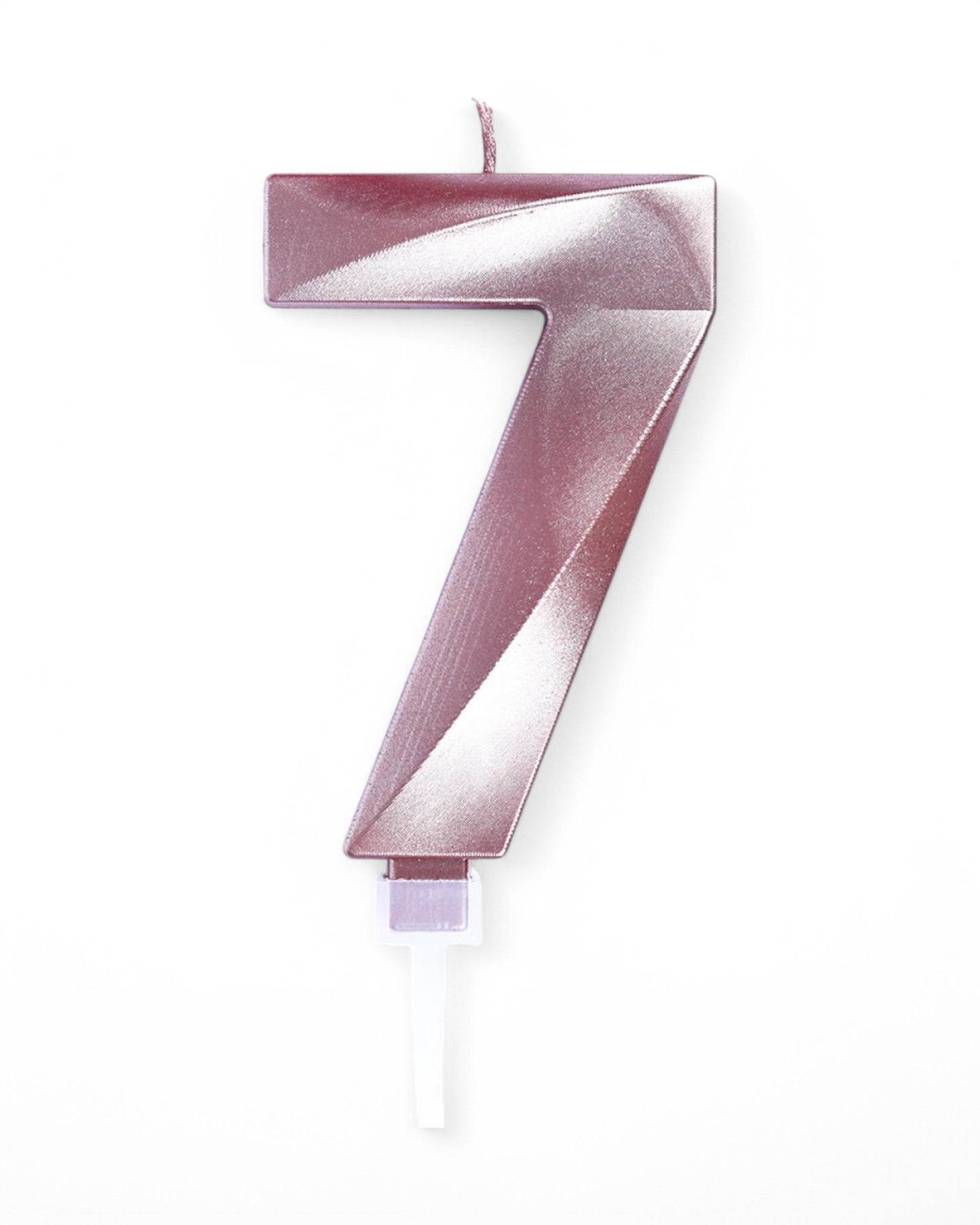 Candeline Numerali | 0-9 | Luxury Chrome | Oro Rosato | 12 Cm