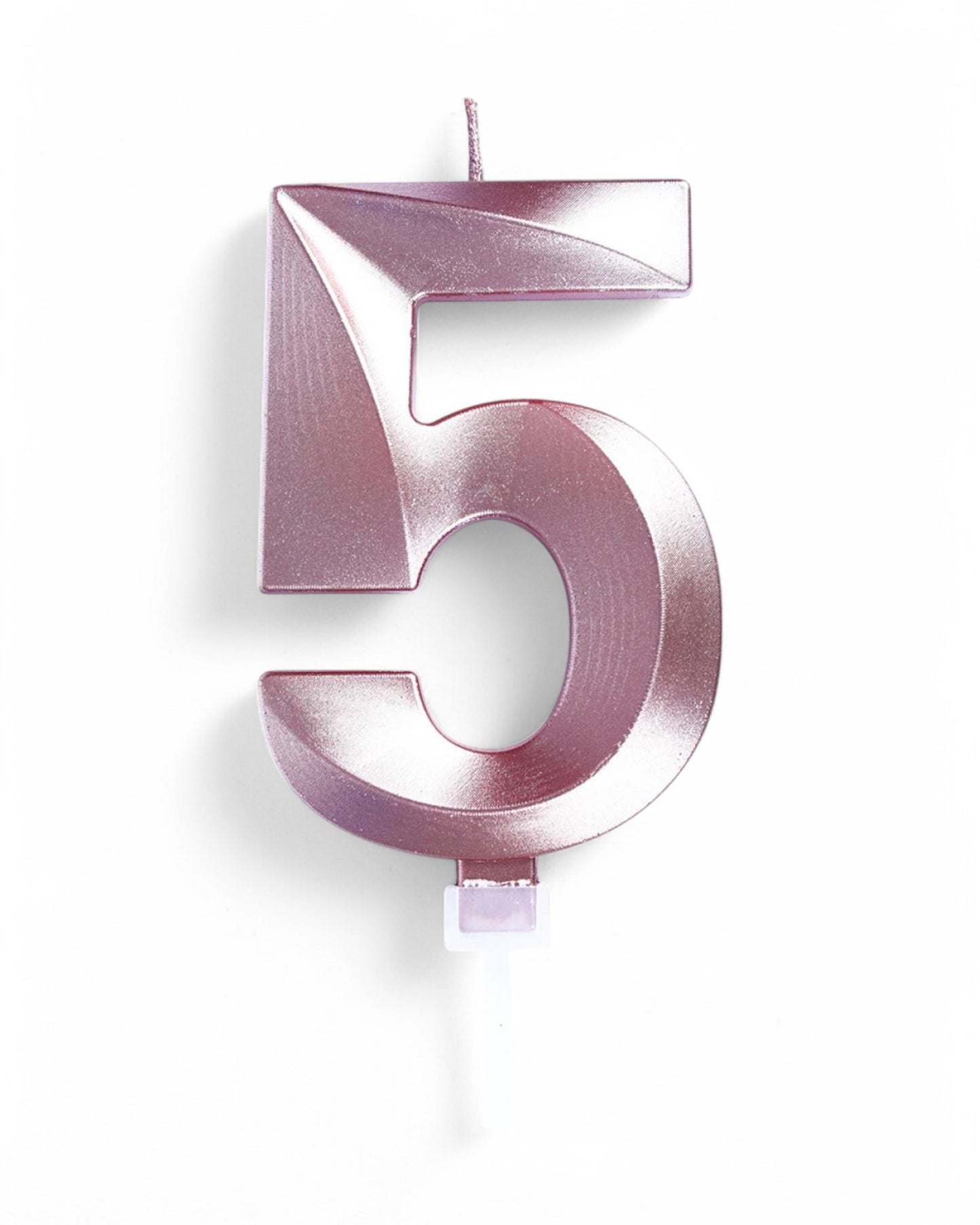 Candeline Numerali | 0-9 | Luxury Chrome | Oro Rosato | 12 Cm