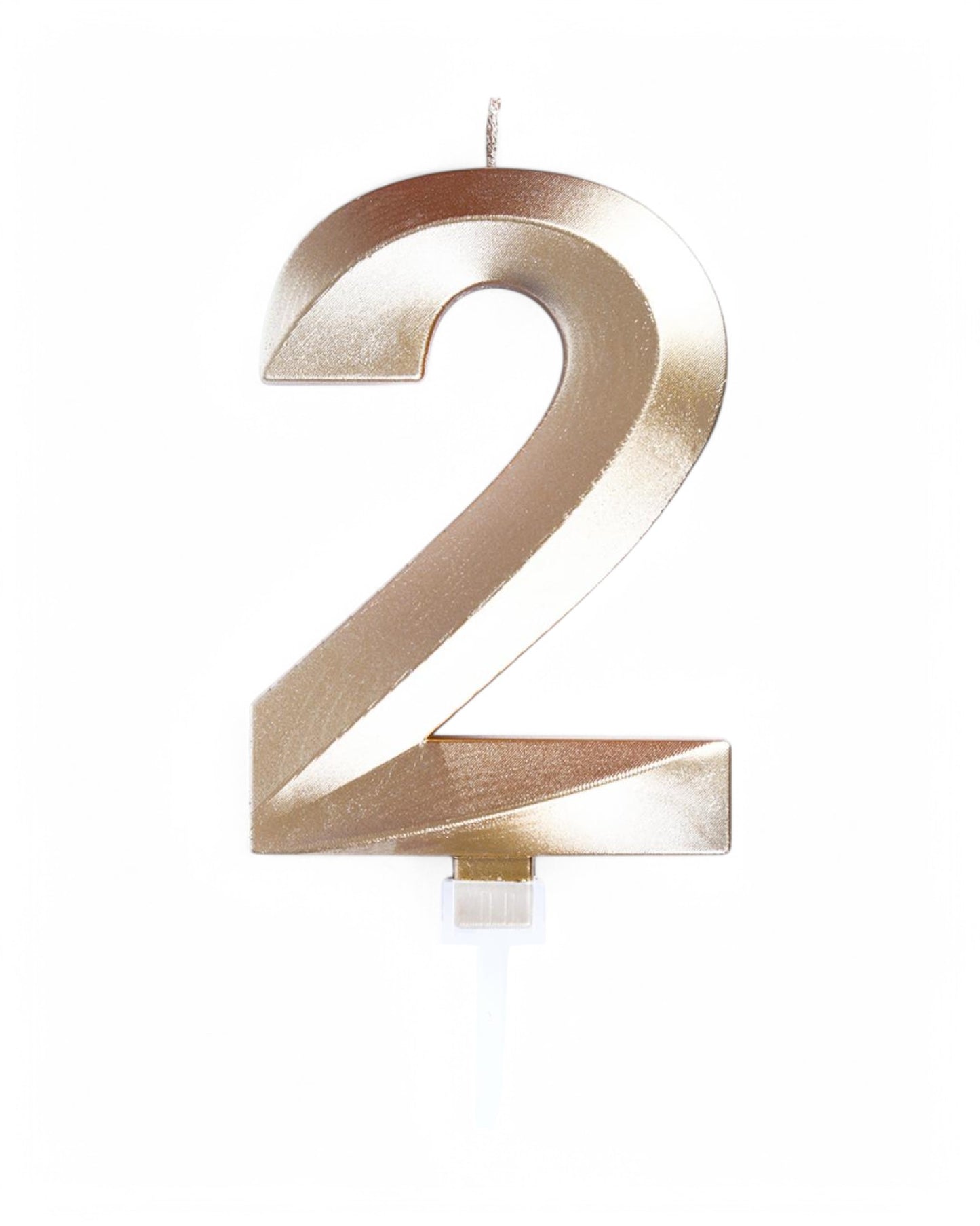 Candeline Numerali | 0-9 | Luxury Chrome | Oro | 12 Cm