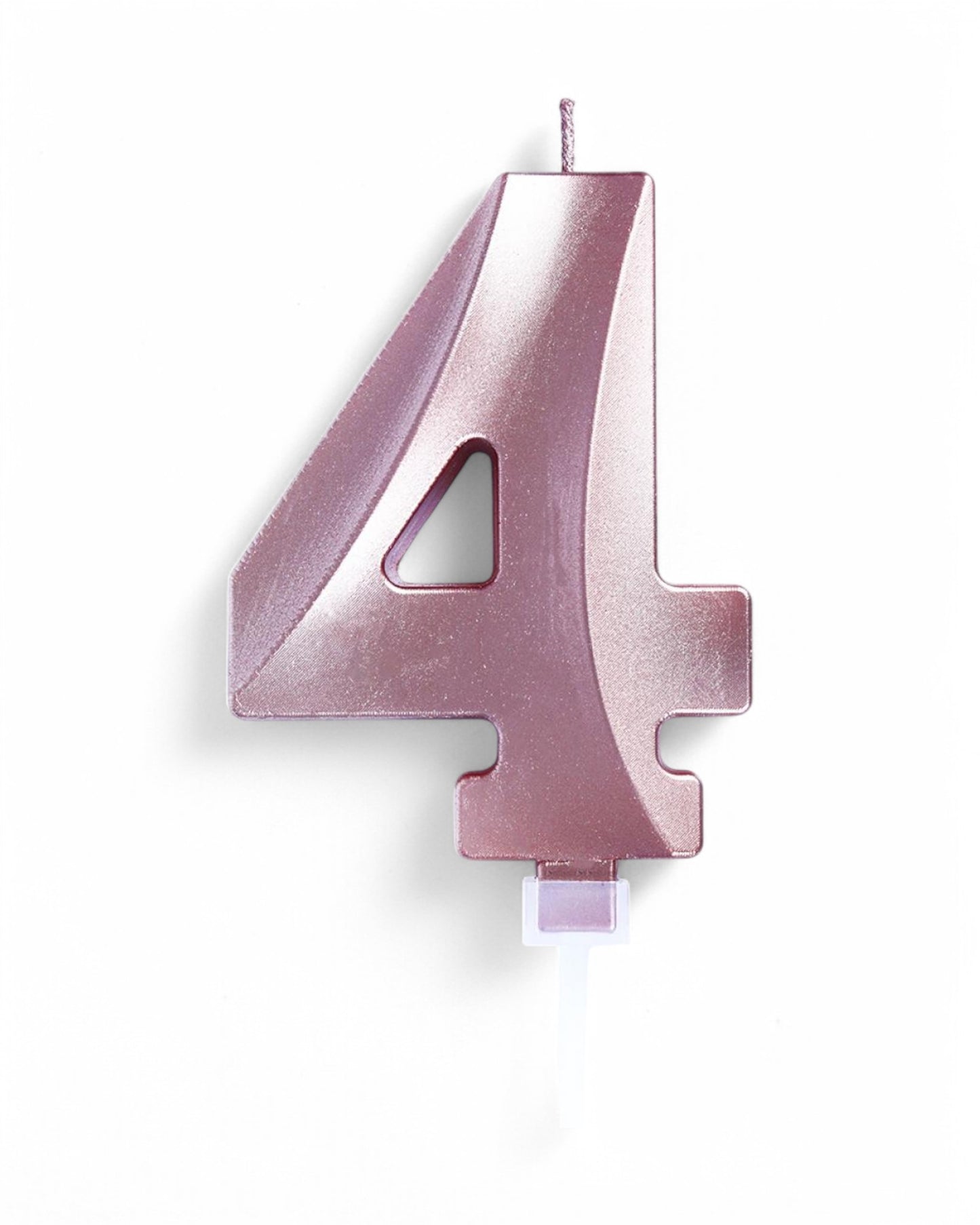 Candeline Numerali | 0-9 | Luxury Chrome | Oro Rosato | 12 Cm