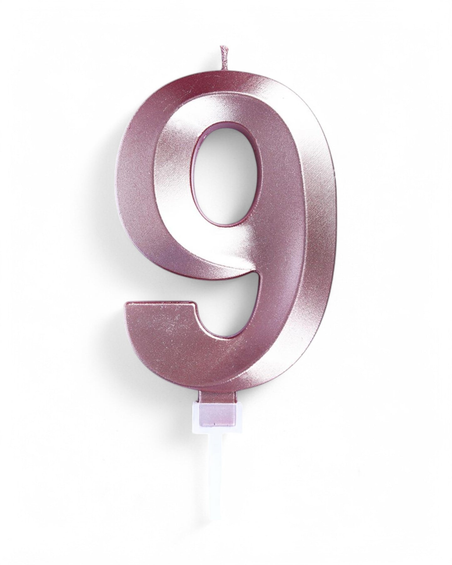 Candeline Numerali | 0-9 | Luxury Chrome | Oro Rosato | 12 Cm
