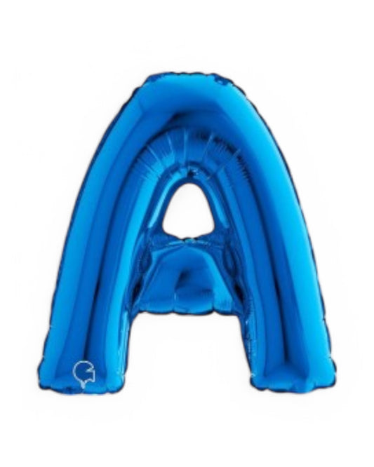 Palloncini Foil | Lettere A-Z | Grabo | 35 Cm | Blu