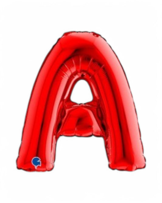 Palloncini Foil | Lettere A-Z | Grabo | 35 Cm | Rosso