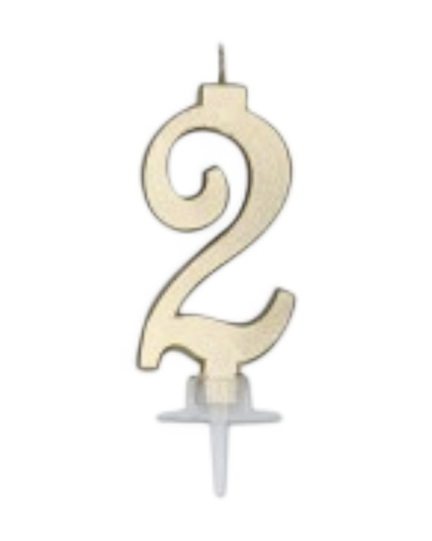 Candeline Numerali | 0-9 | Italic | Oro | 10 Cm